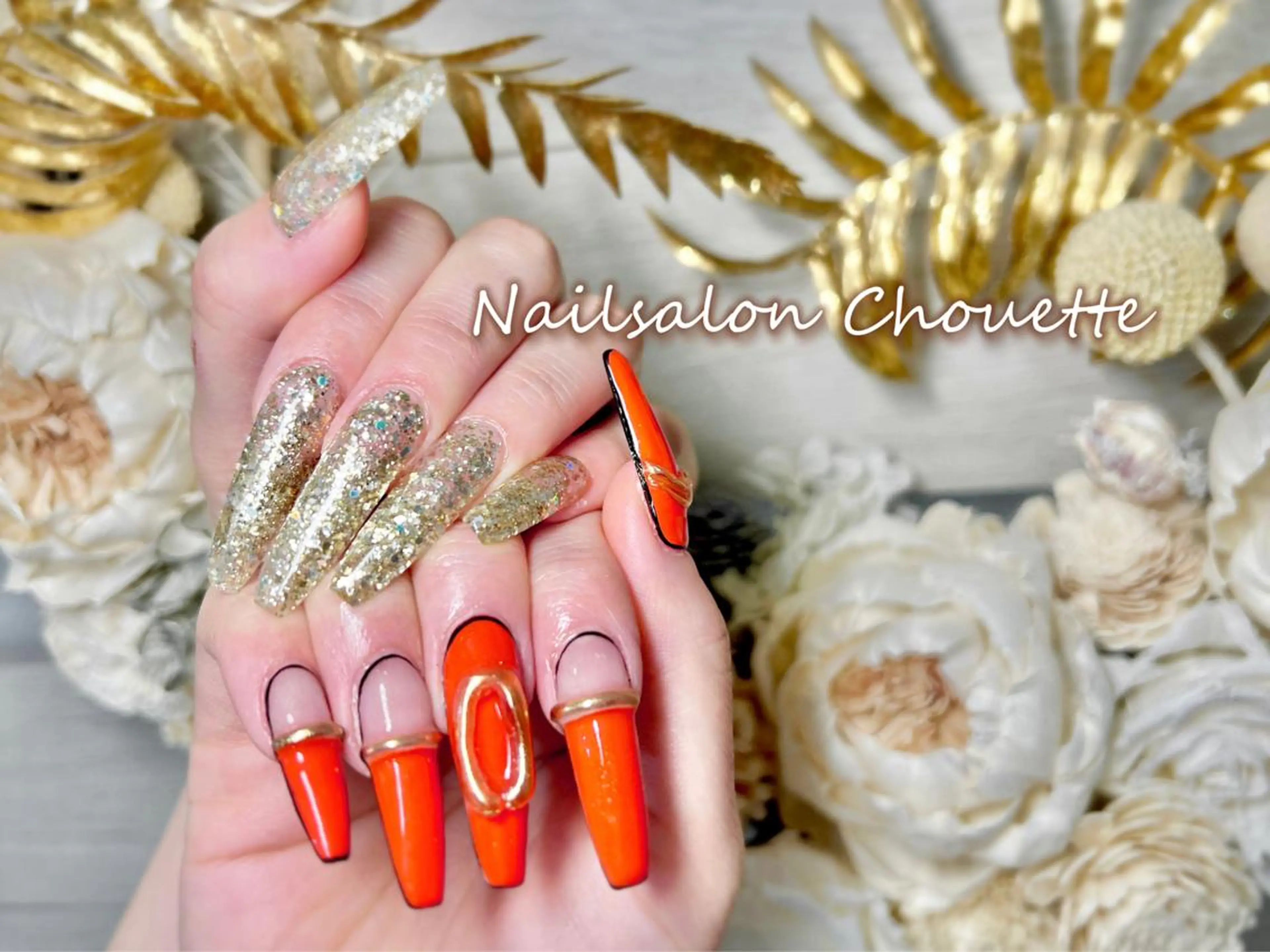 ロング ハンドネイル Chouette Nailのネイルデザイン