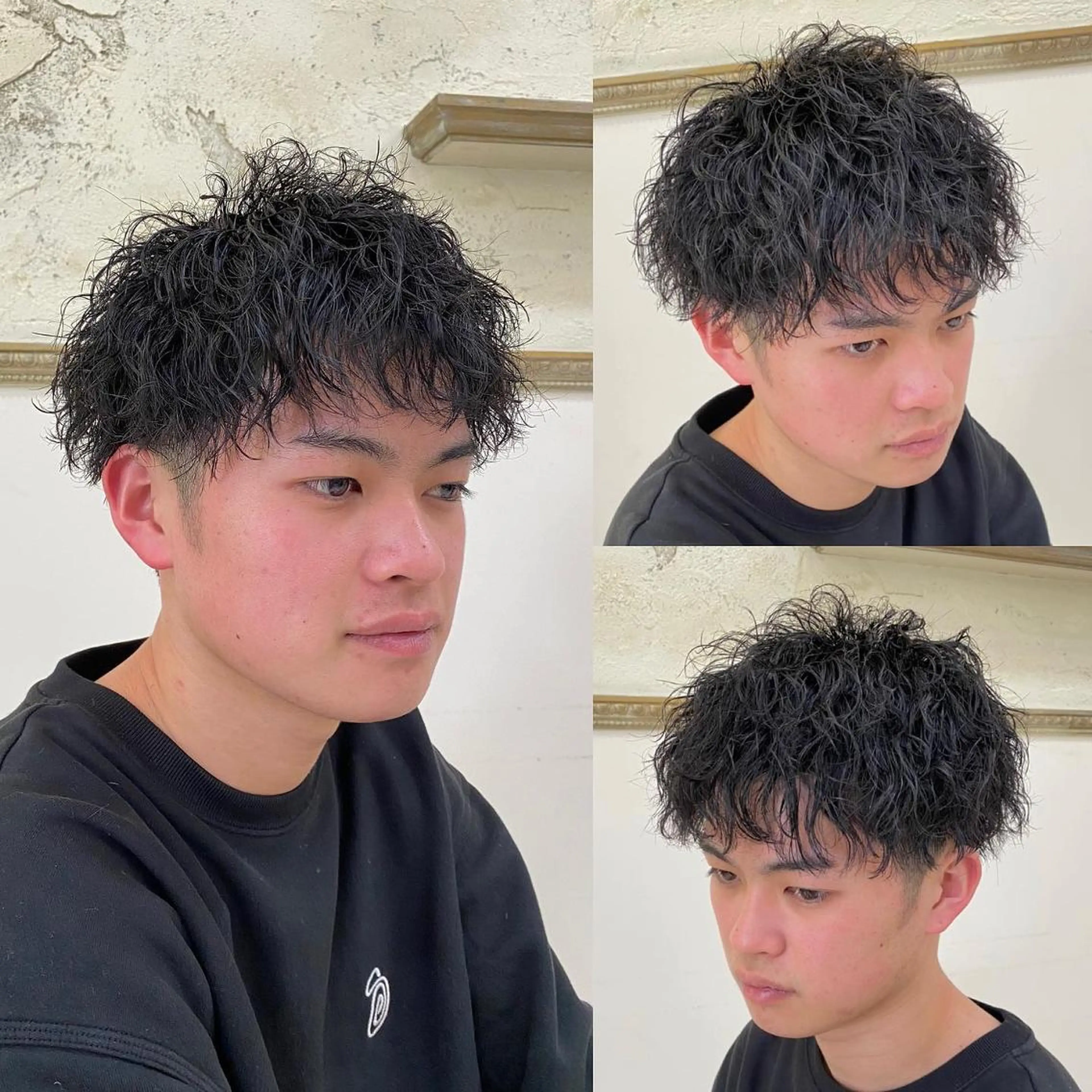 パーマ メンズ フェードカット メンズパーマ メンズツイストパーマ ツイストスパイラルパーマ 刈り上げ 年間2000名担当◎ パーマ職人/仲原佑樹のヘアスタイル