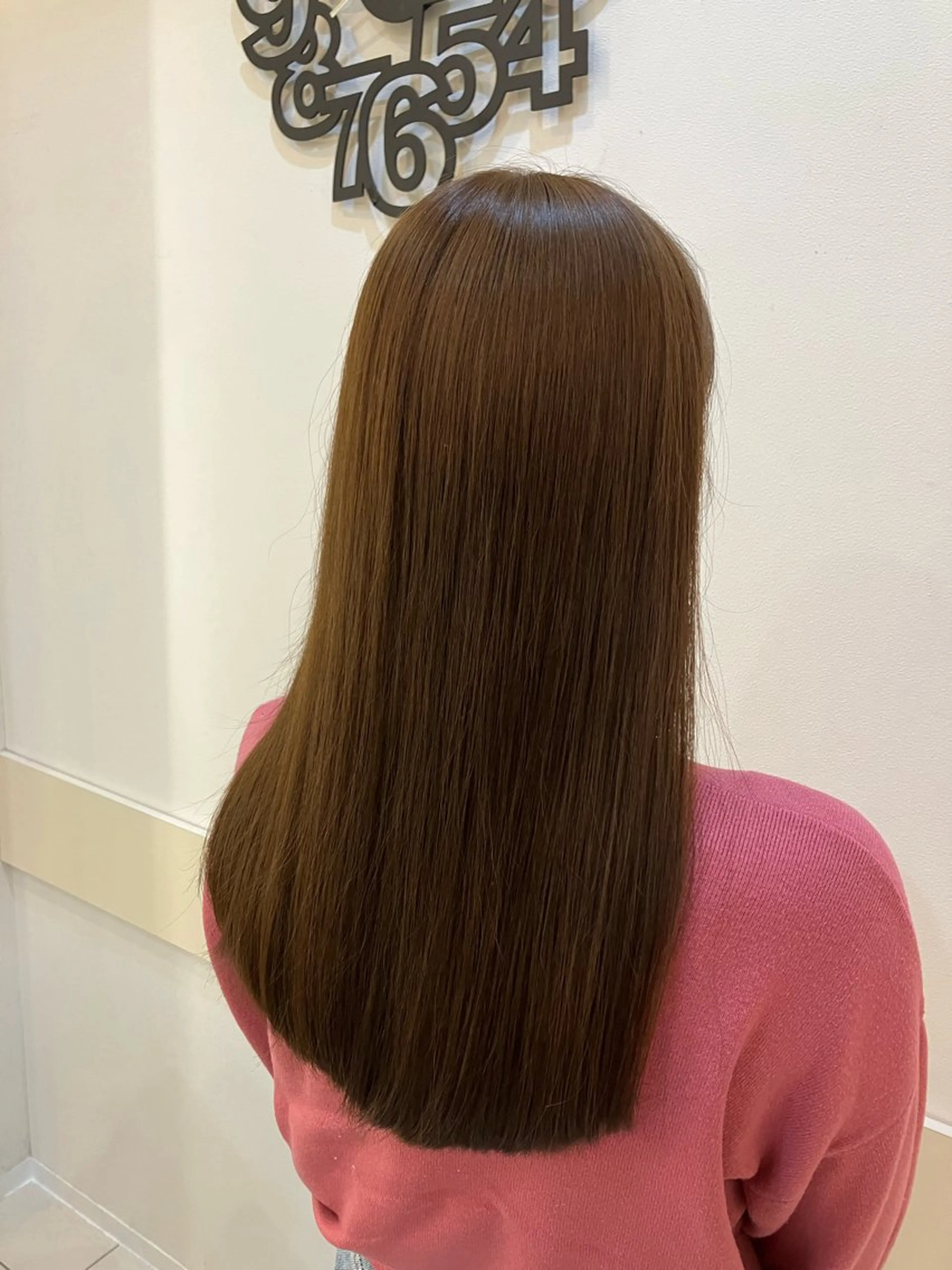 セミロング 縮毛矯正 yukari 艶髪ヘアのヘアスタイル