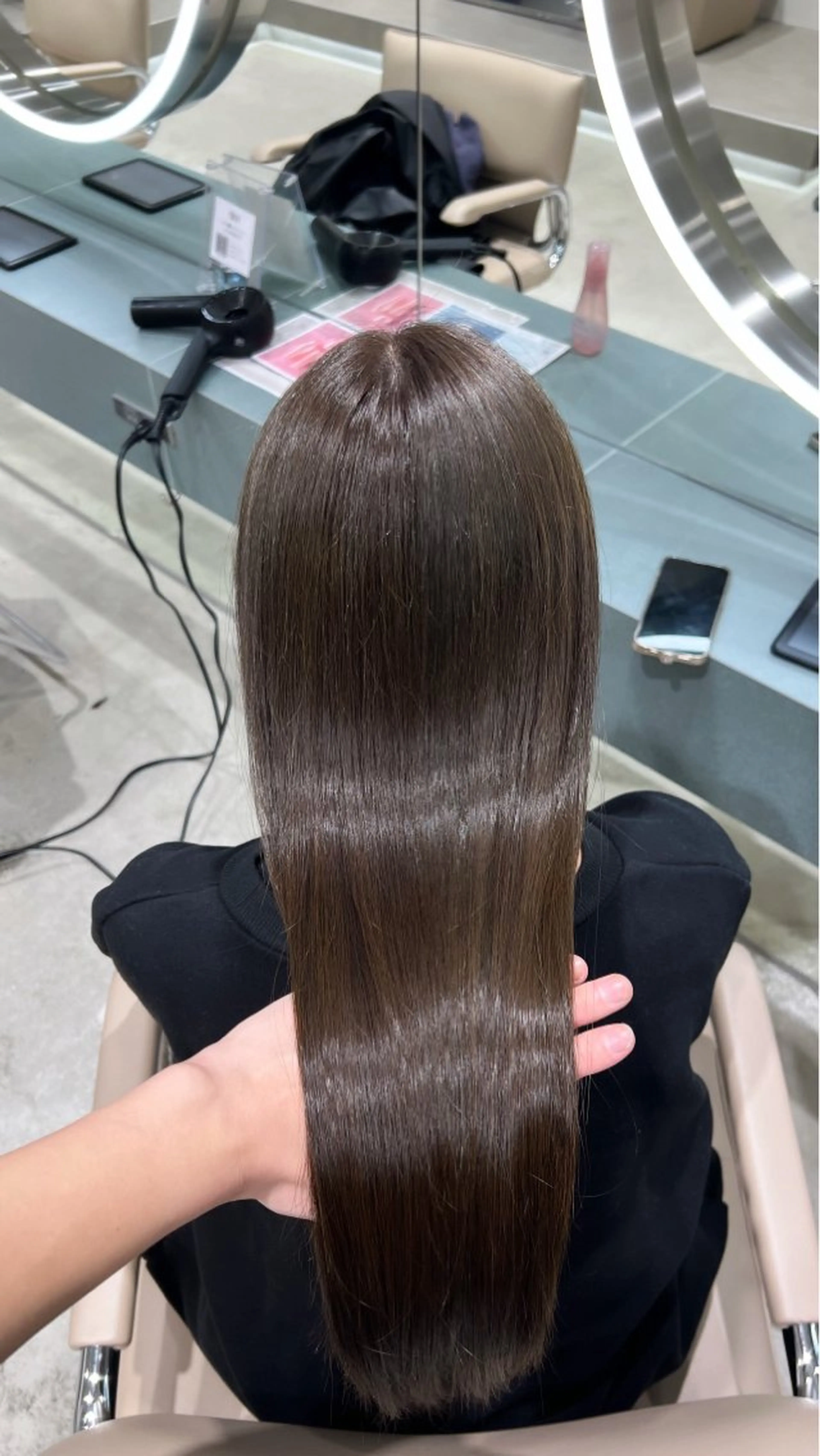 ミディアム カラー ヘアカラー トリートメント ✨髪質改善 縮毛矯正 艶髪 立川美容室✨のヘアスタイル