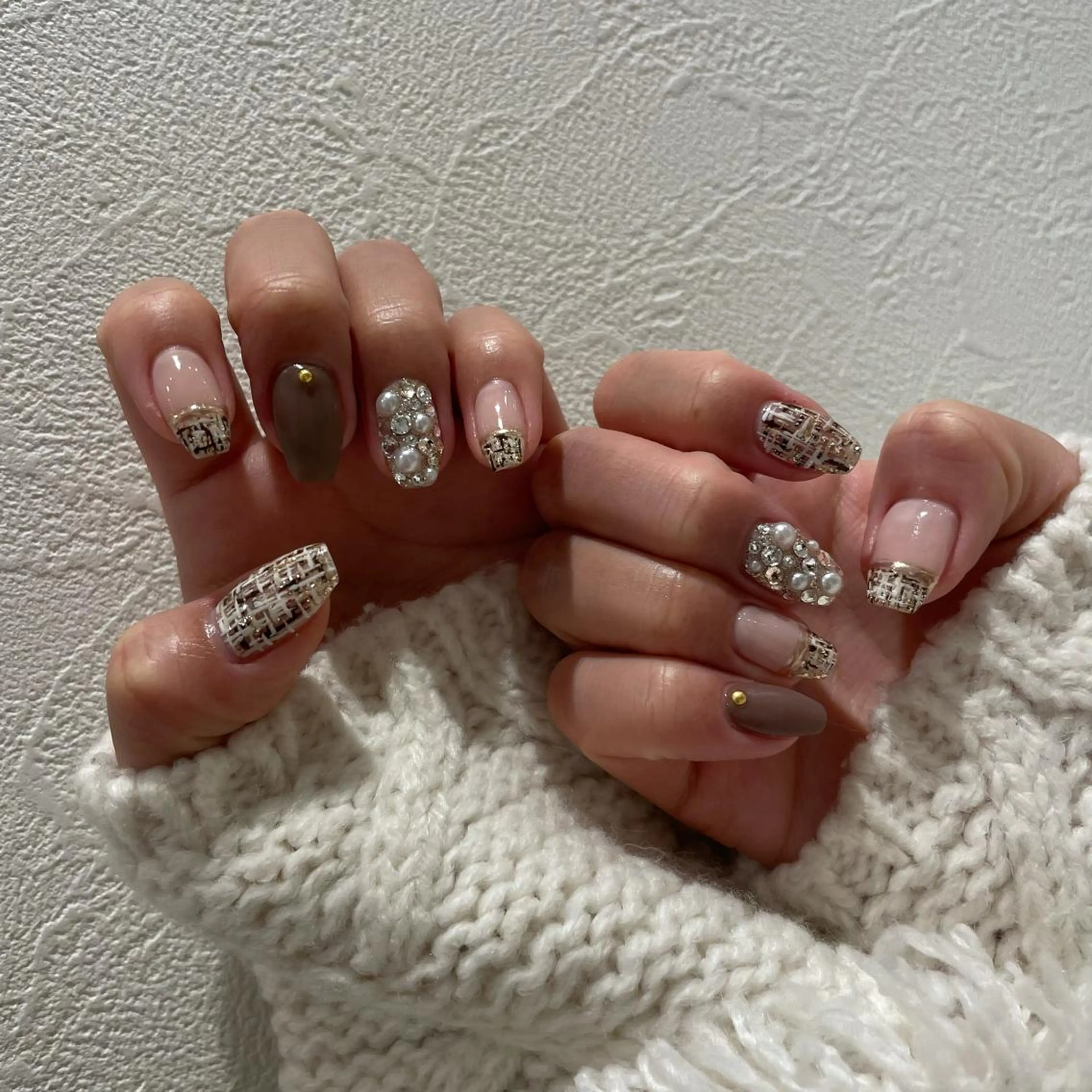 ネイル 冬ネイル ハンドネイル miu nail所属・MIUNail YUMIのネイルデザイン