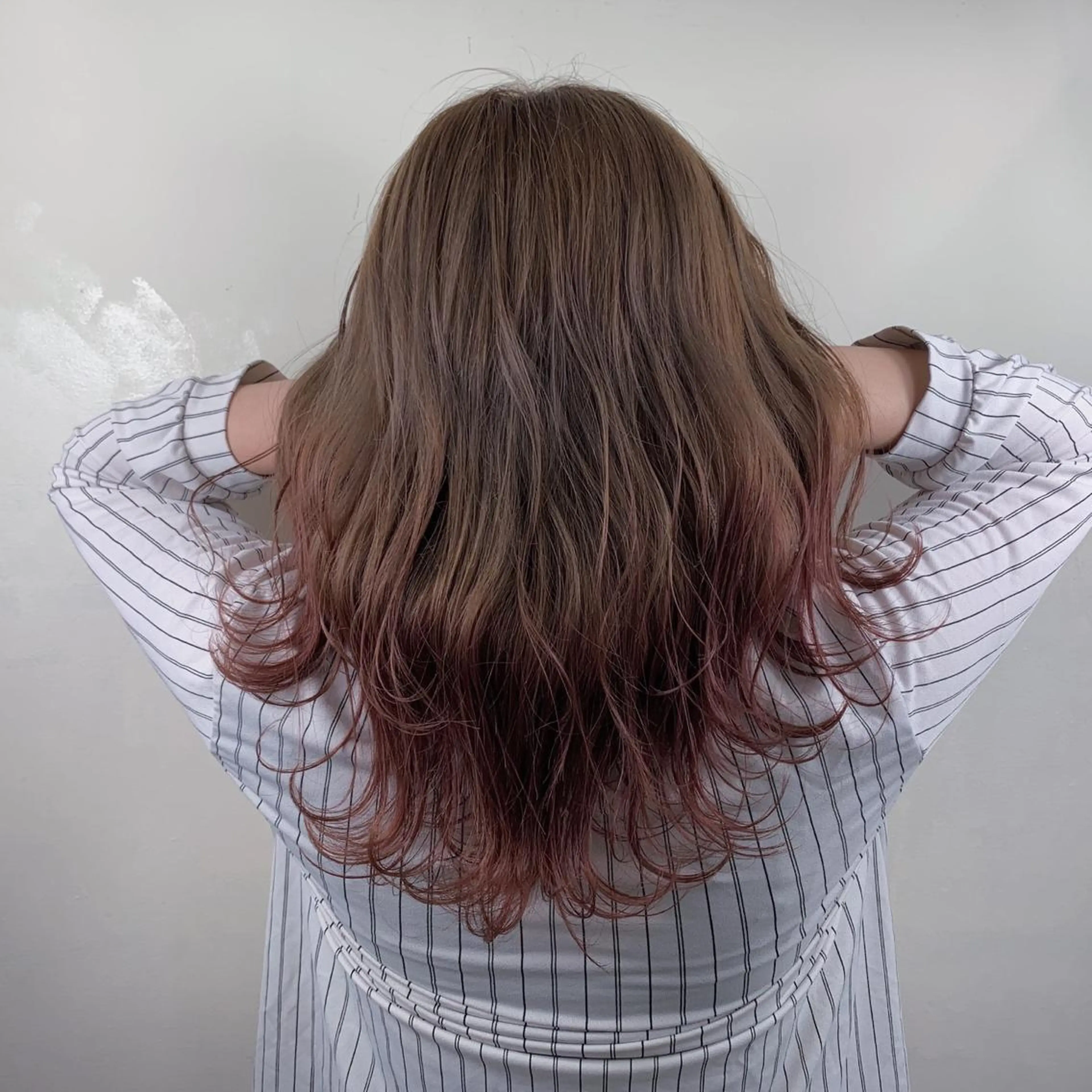 ミディアム カラー 甲斐 司のヘアスタイル