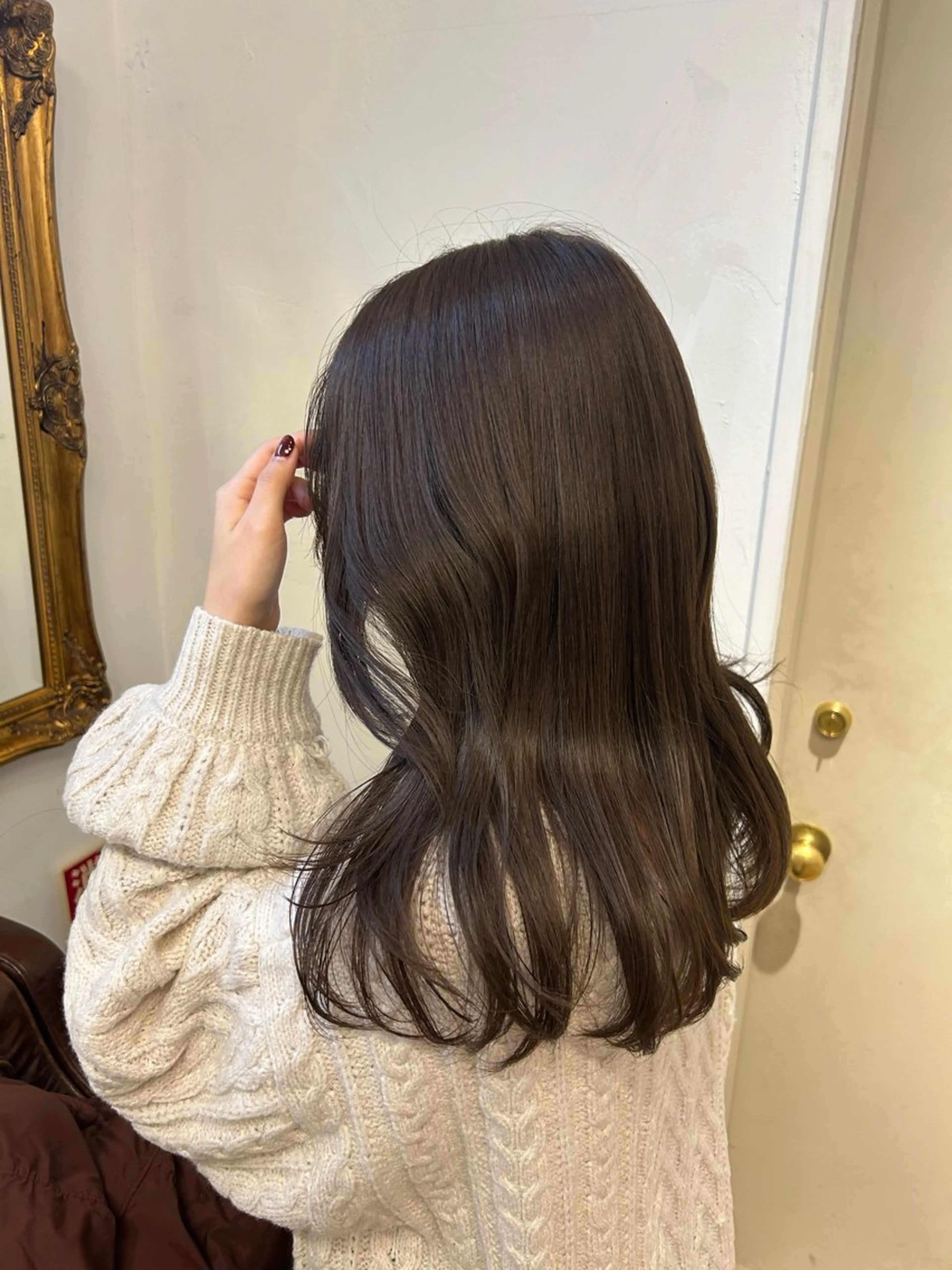 セミロング ヘアカラー トリートメント Lomalia Yuuka/42🩵のヘアスタイル