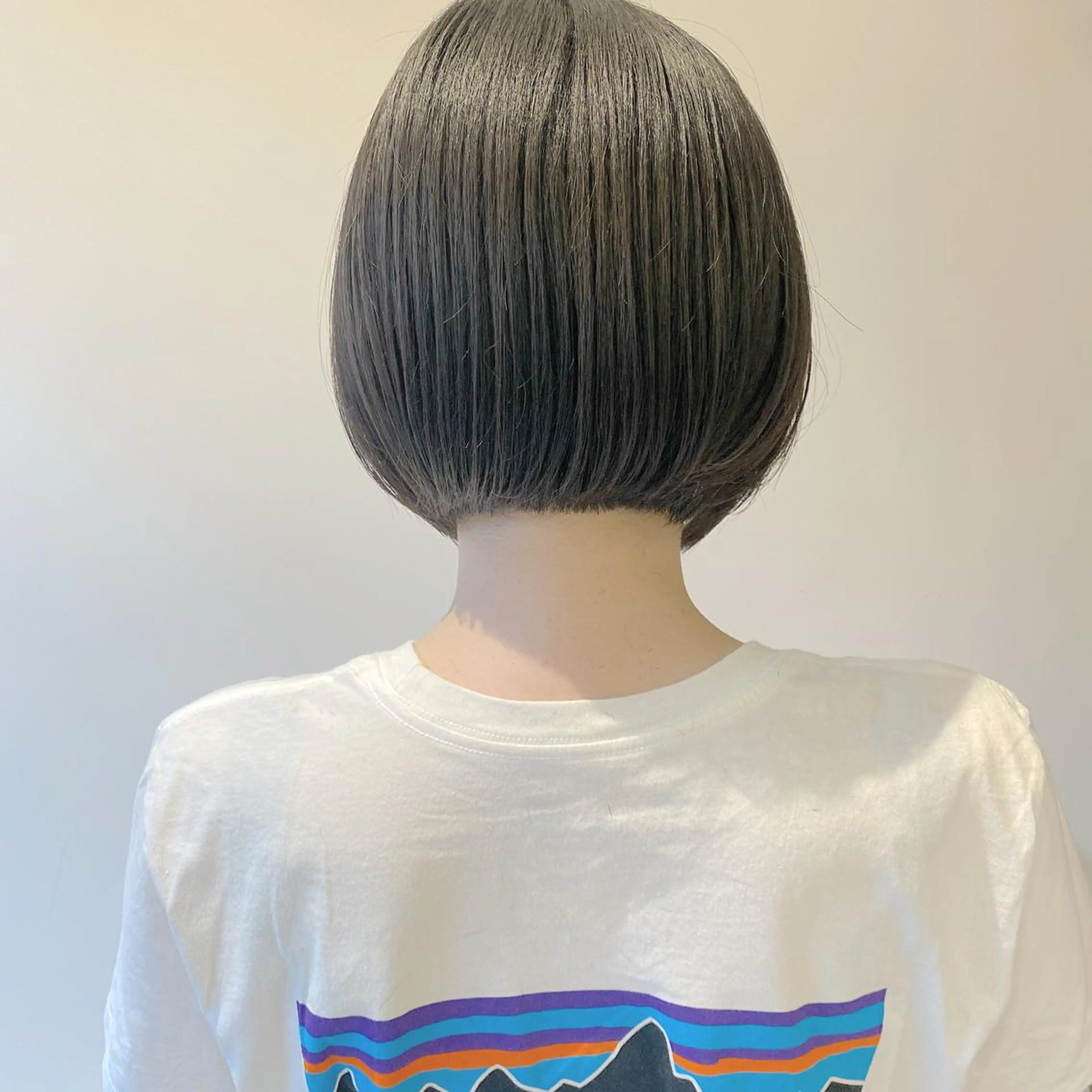 ショート カット ヘアカラー トリートメント ボブ韓国風レイヤー 錦糸町/畠中ケントのヘアスタイル