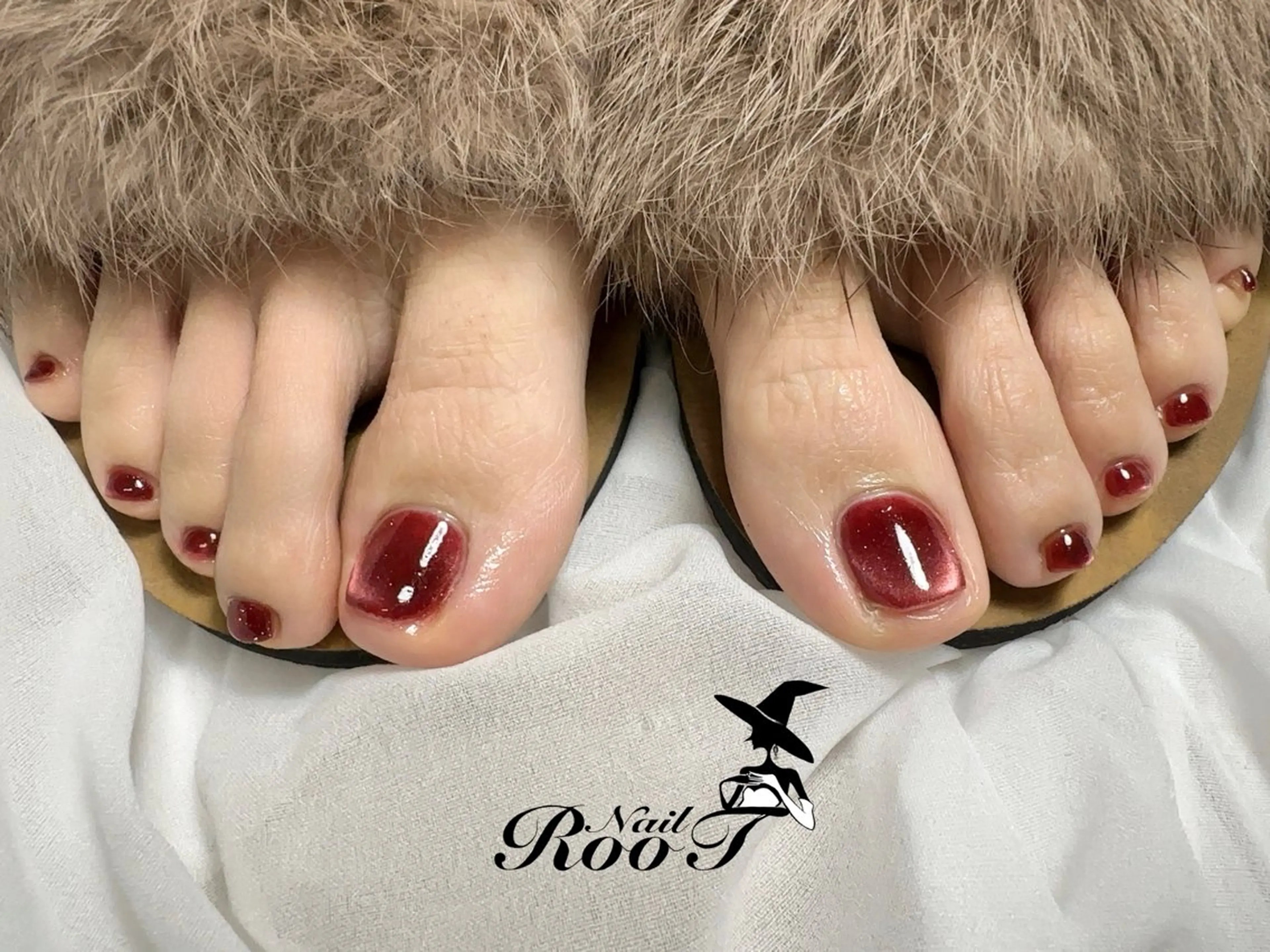 ネイル フラッシュネイル マグネットネイル フットネイル RooT Nailのネイルデザイン