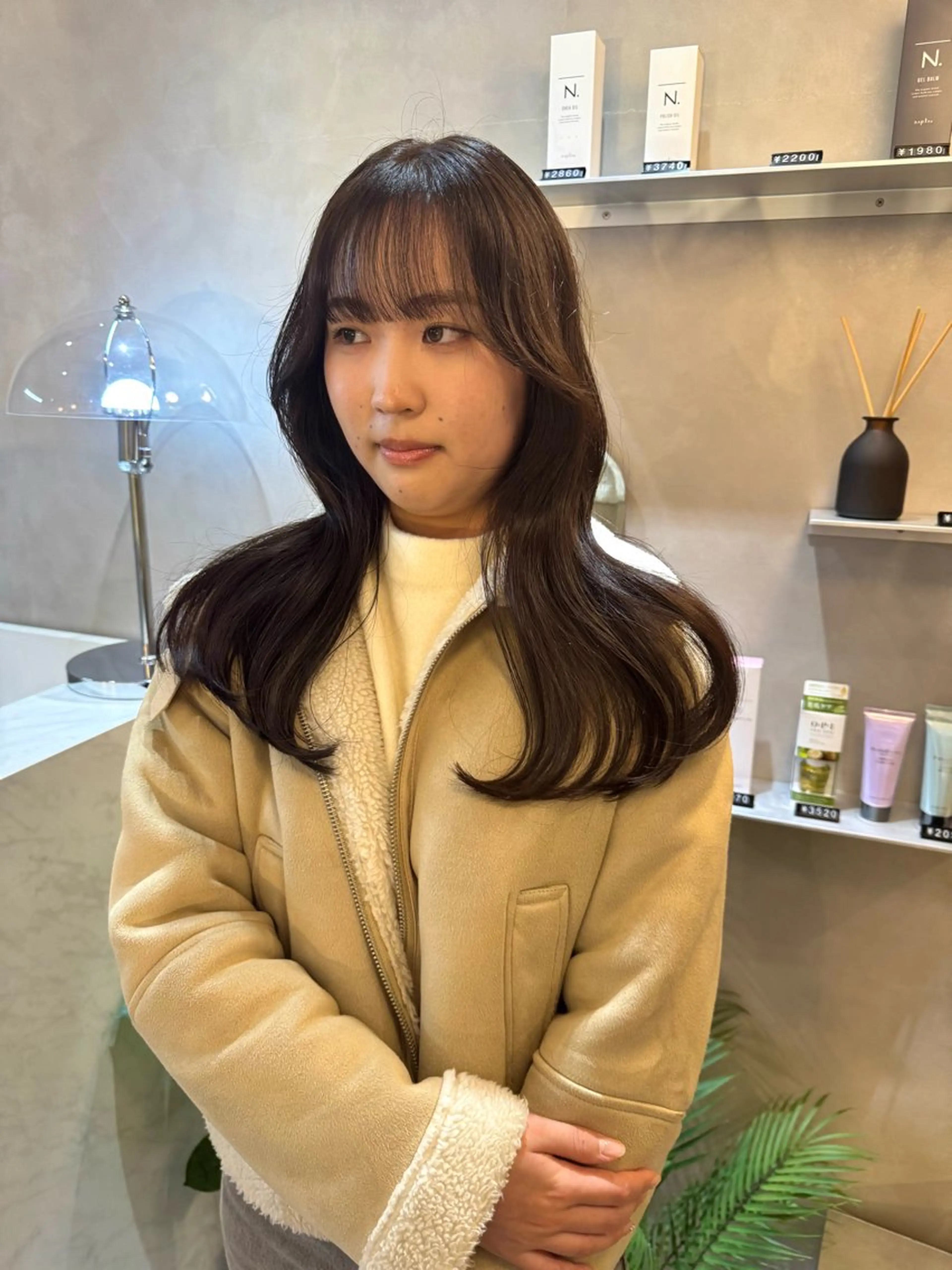 ロング カラー カット ヘアカラー トリートメント 韓国ヘア🇰🇷 松田光里のヘアスタイル