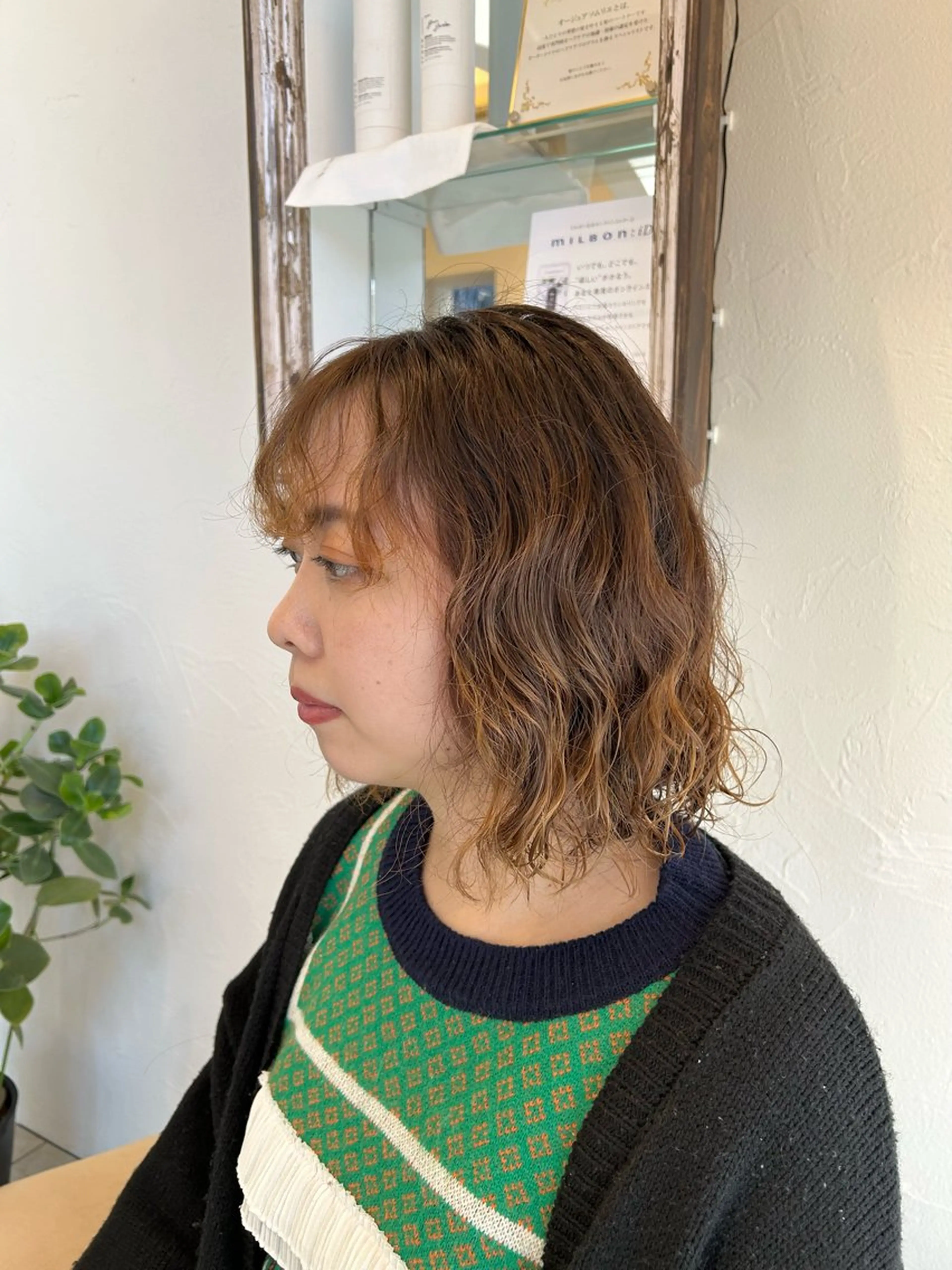 パーマ パーマ 柳川沙羅 🌿透明感カラーのヘアスタイル