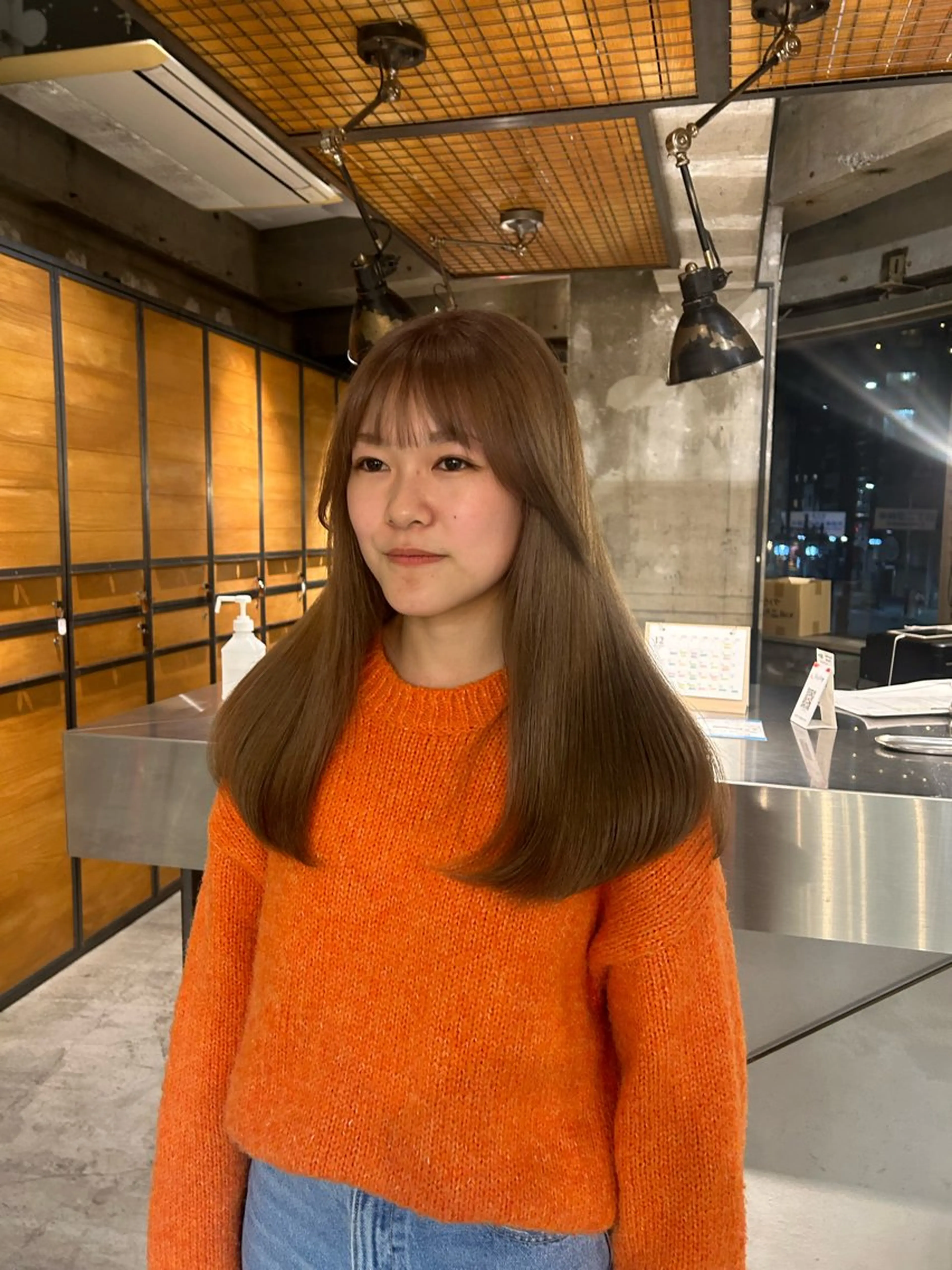 ロング カラー ベージュカラー ブリーチ ヘアカラー トリートメント 丸みショート /nagisaのヘアスタイル