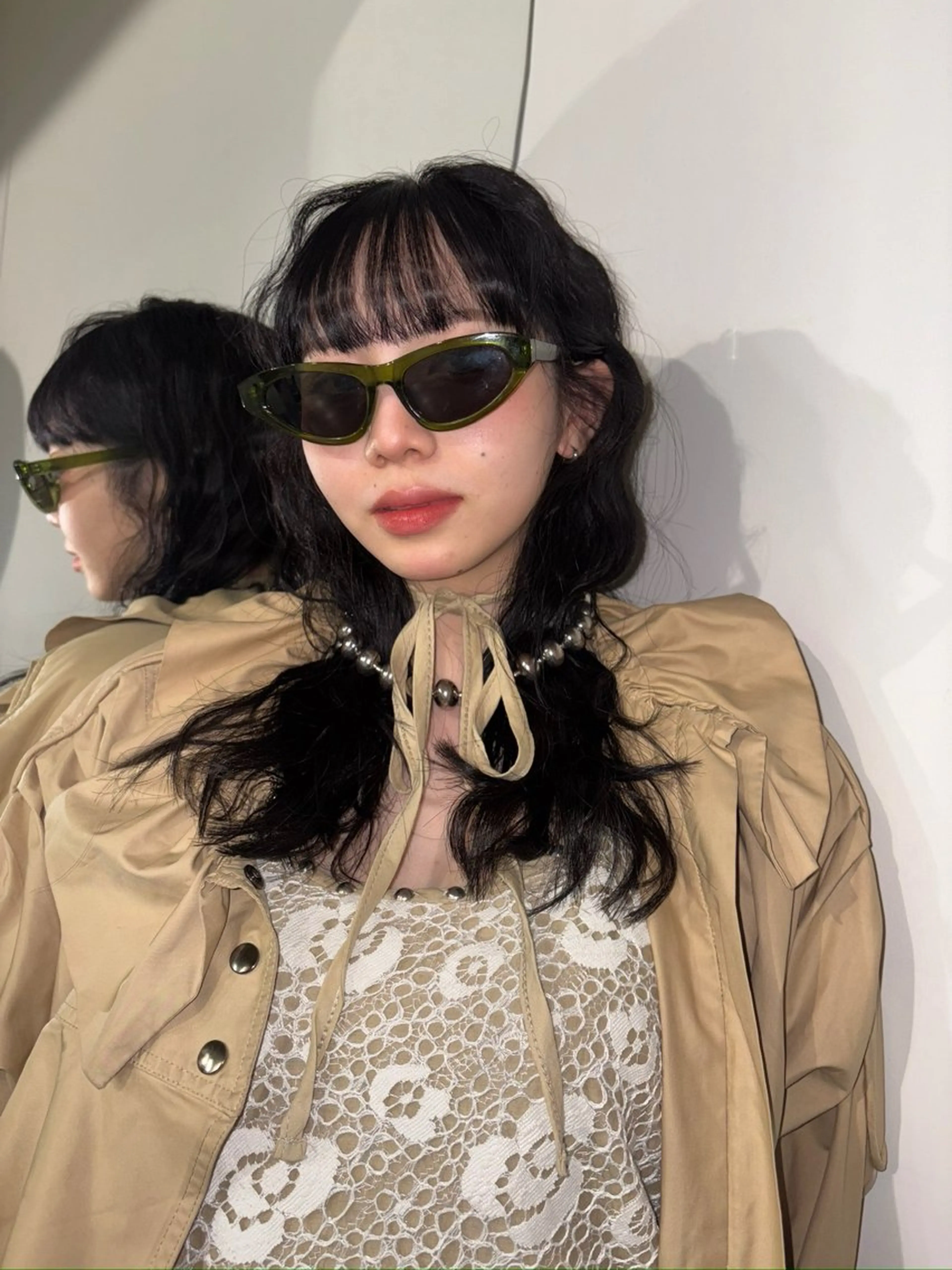 ロング カット ヘアカラー トリートメント Zoey Ayakaのヘアスタイル
