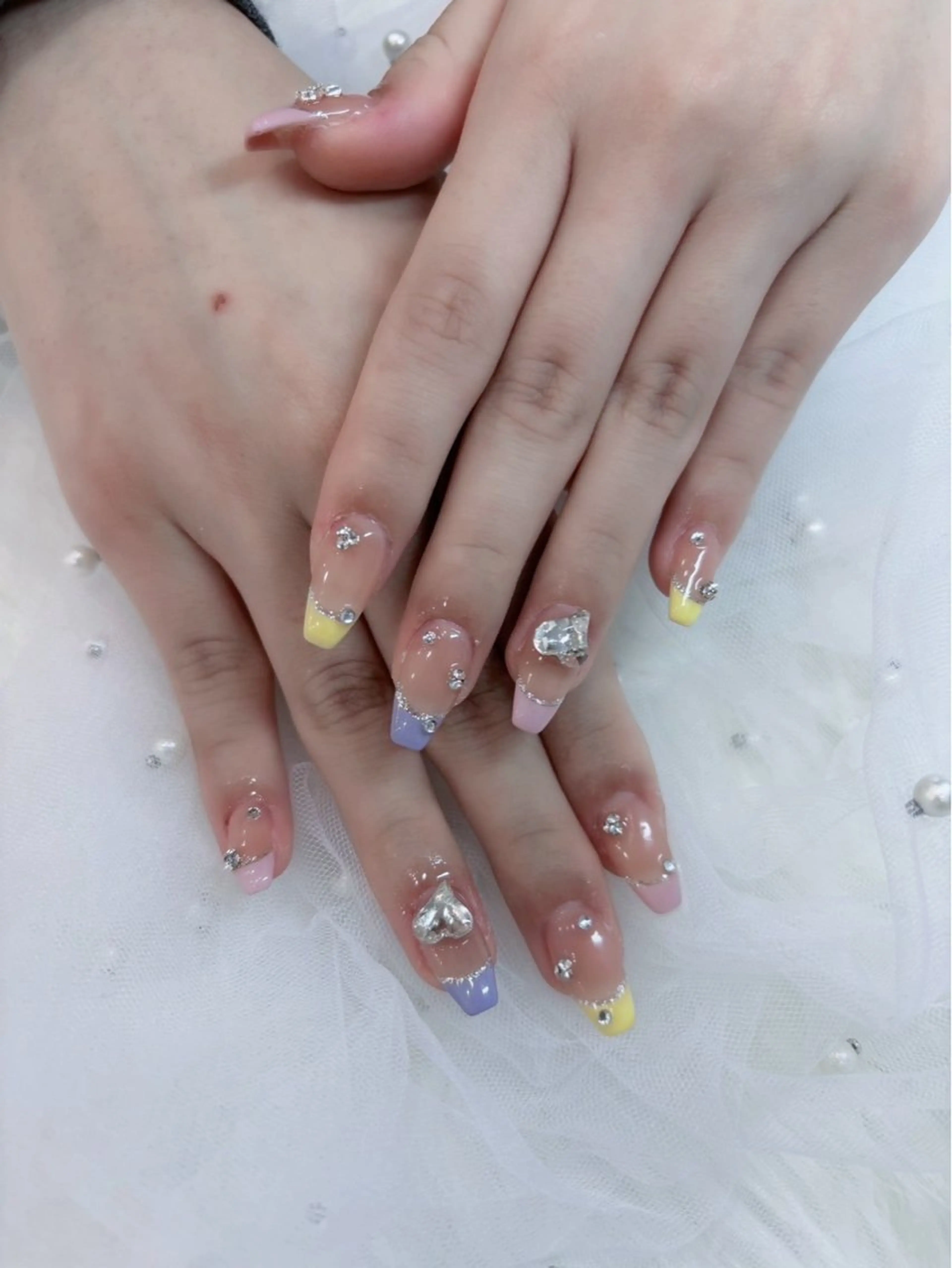 ネイル フレンチネイル スカルプネイル ワンホンネイル icy nail れいあのネイルデザイン