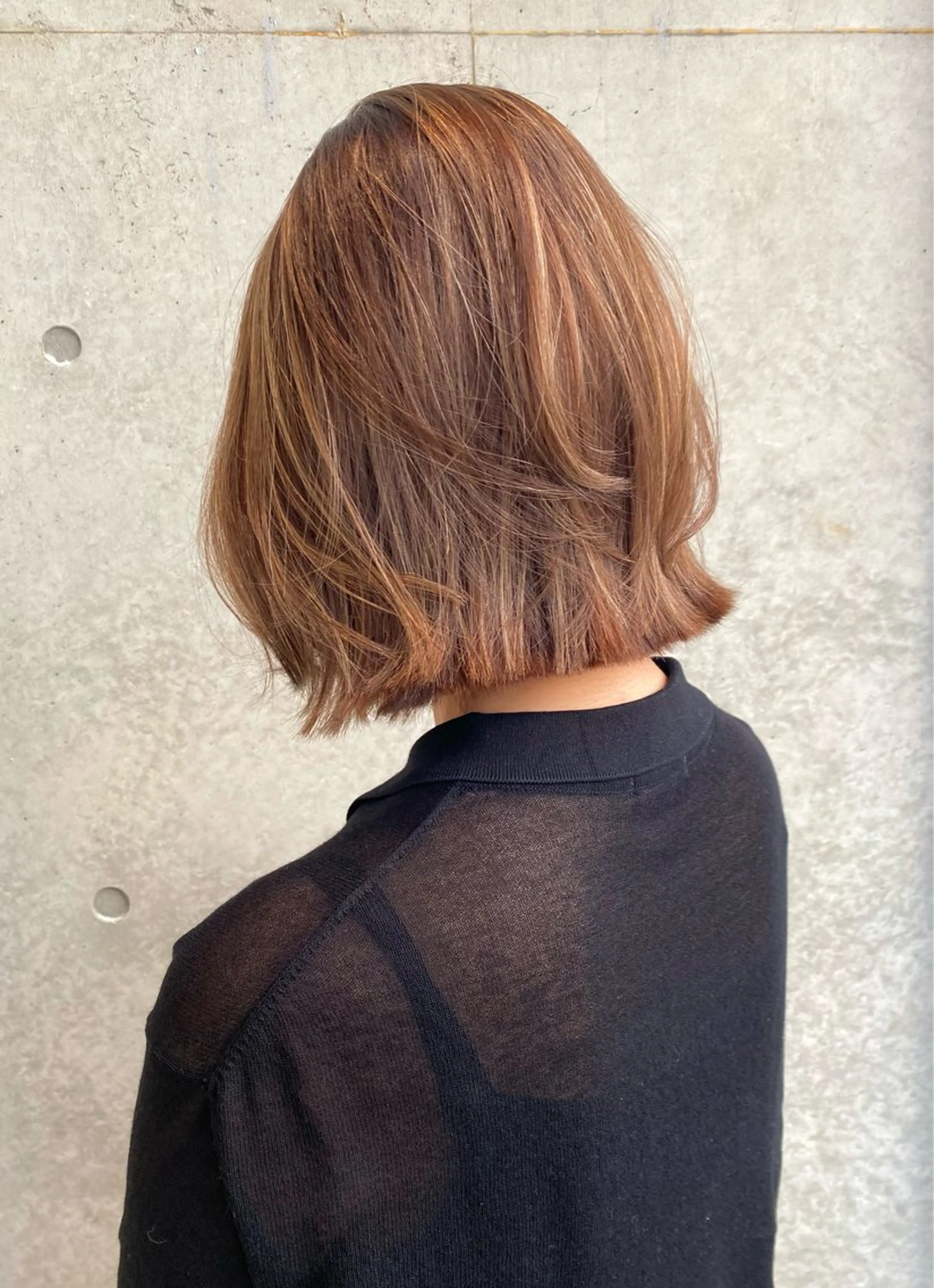 ショート カラー ハイライトカラー ボブ ハイライト レイヤーカット ショートヘア カット ヘアカラー トリートメント レイヤー/柔色 /saKiのヘアスタイル