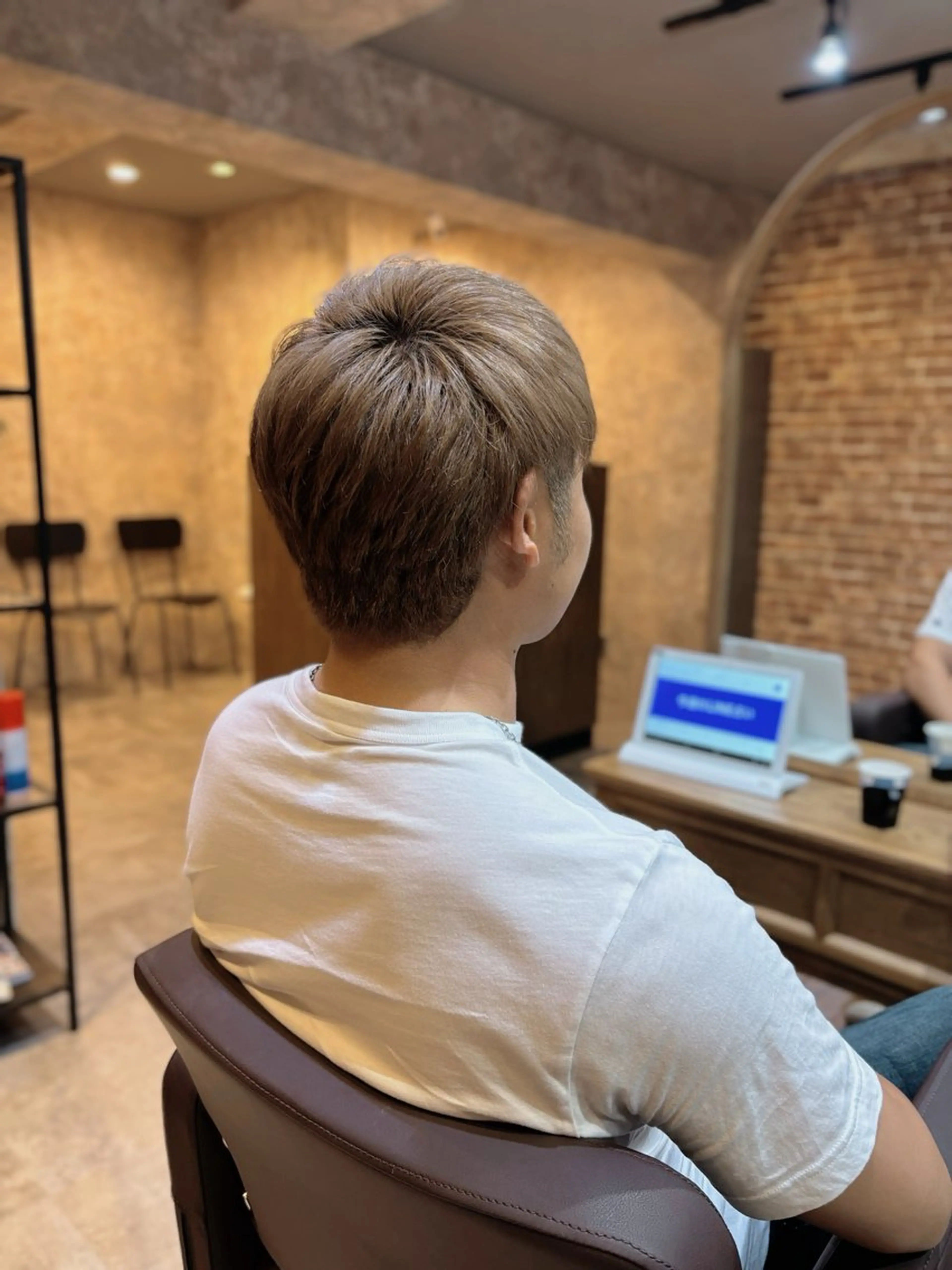ショート カラー メンズ カット ヘアカラー agu hair sona箕面店所属・高田 智幸のヘアスタイル
