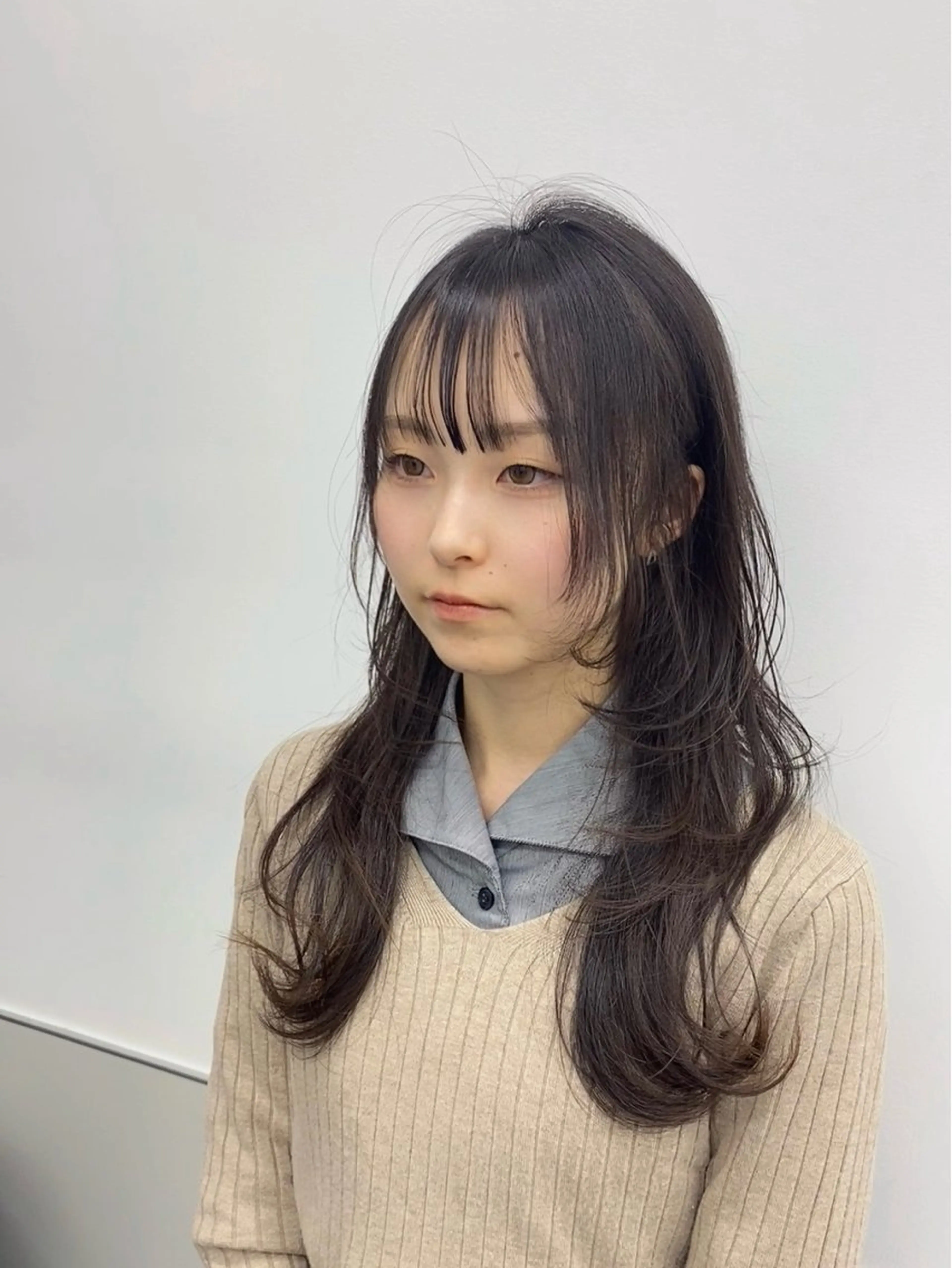 ロング ロングレイヤー レイヤーカット ロング ウルフカット カット トリートメント GO TODAY シェアサロン 町田店所属・韓国ヘア🇰🇷 スズキのヘアスタイル