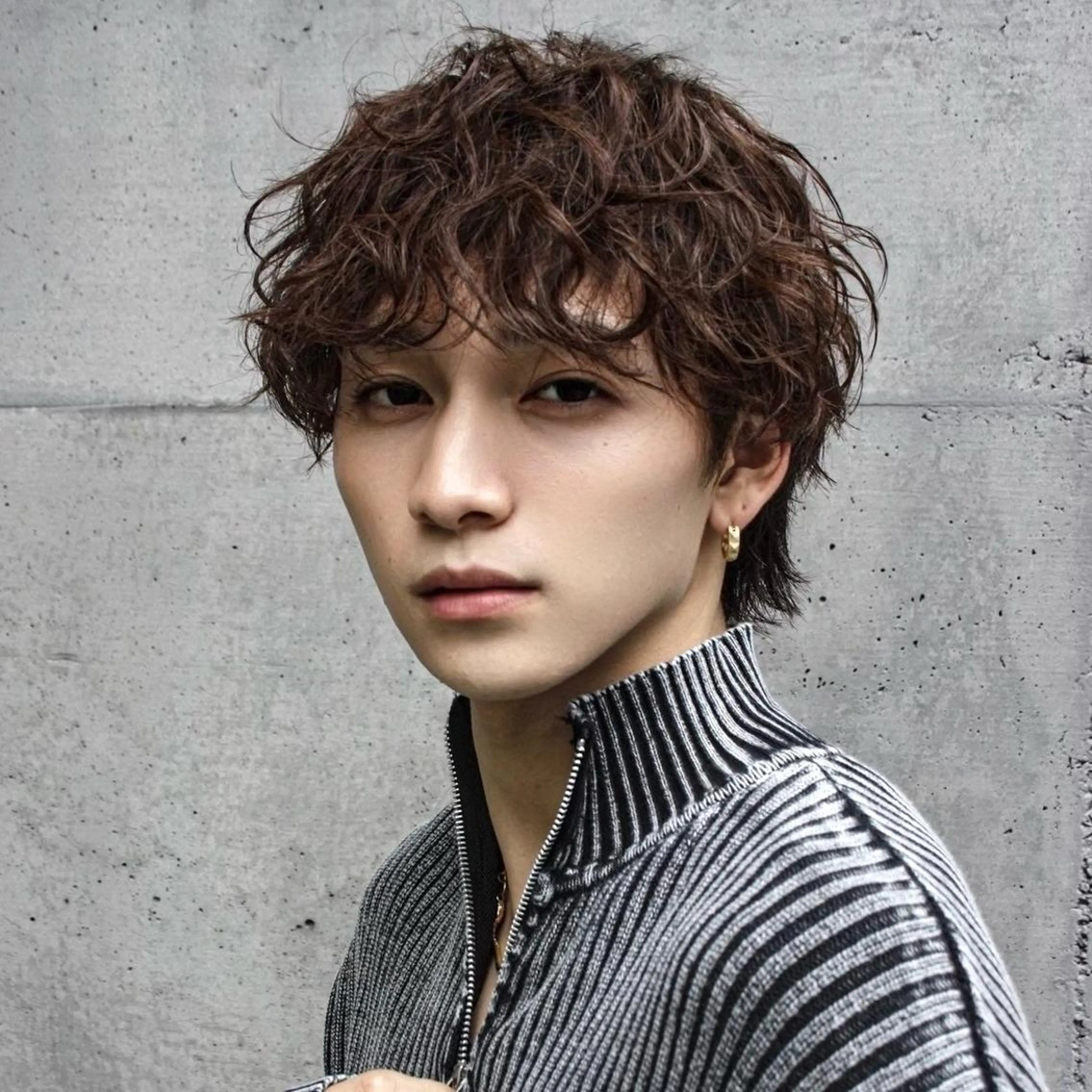 ショート パーマ メンズ カット パーマ メンズパーマ職人 クボタサトルのヘアスタイル