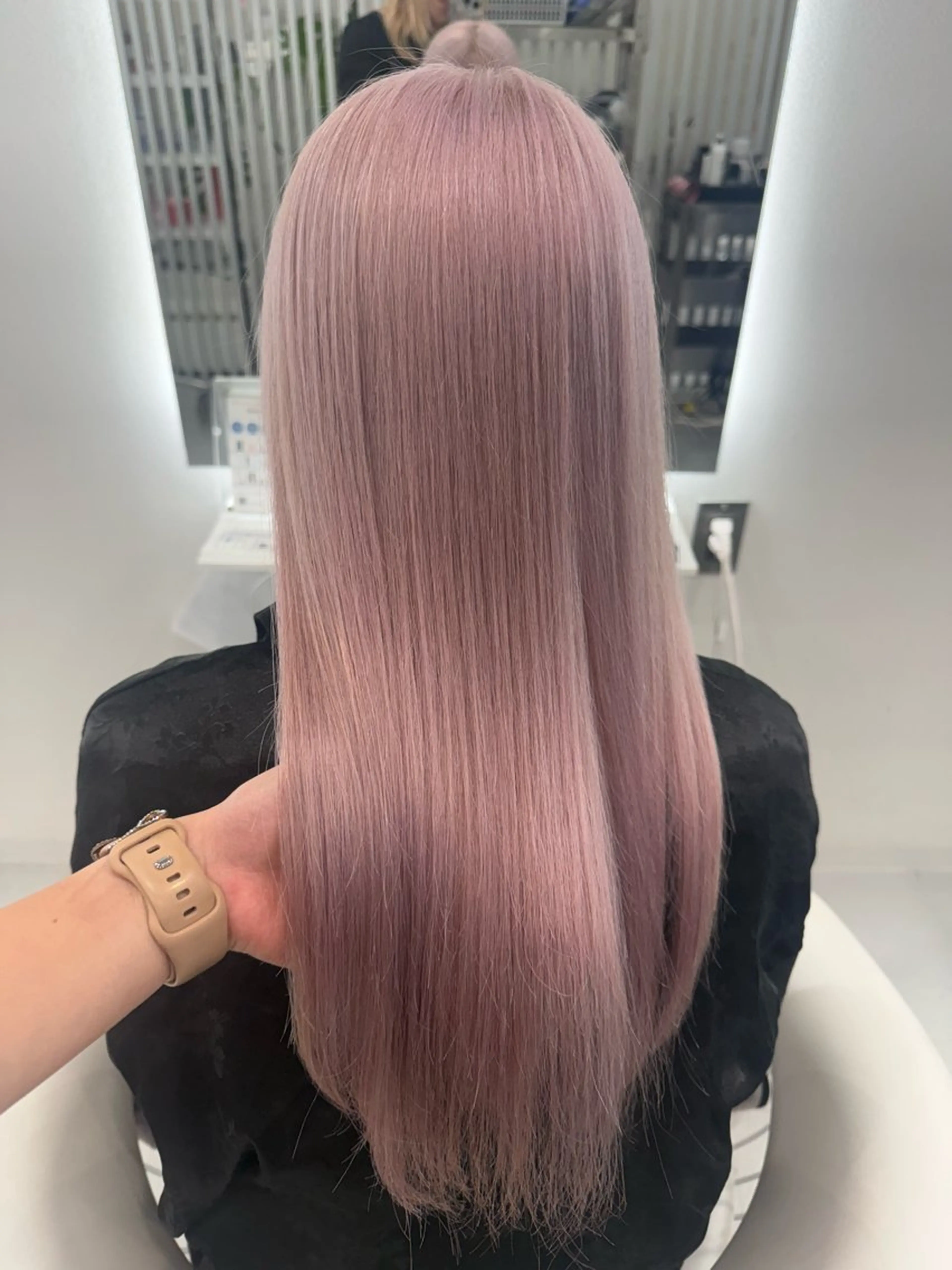 ロング カット ヘアカラー トリートメント ならざきつぐみ /天王寺/ブリーチのヘアスタイル