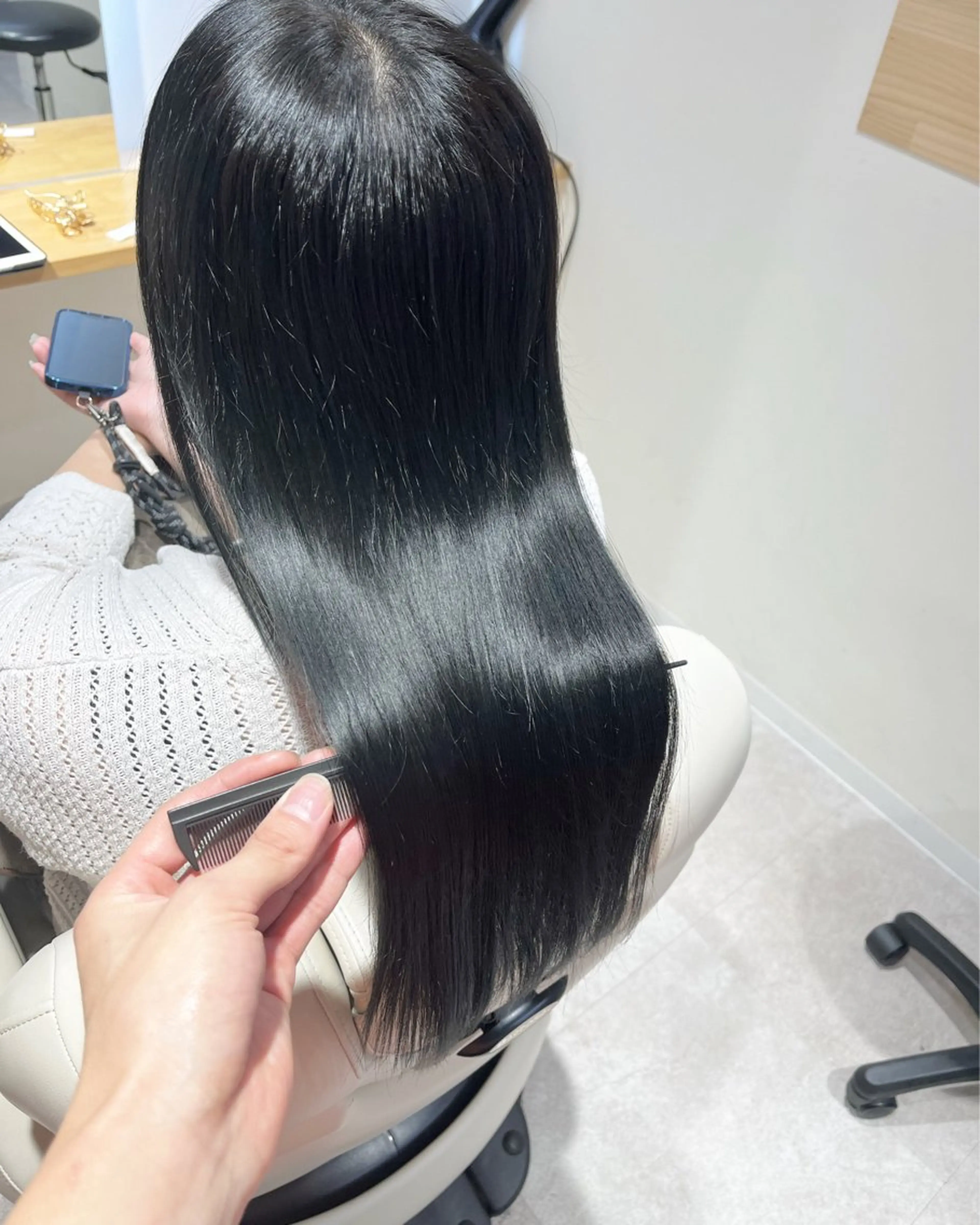 ロング カラー 髪質改善 個室サロン Aurora 蔵前美容院所属・韓国式髪質改善 副店長コバリアオイのヘアスタイル
