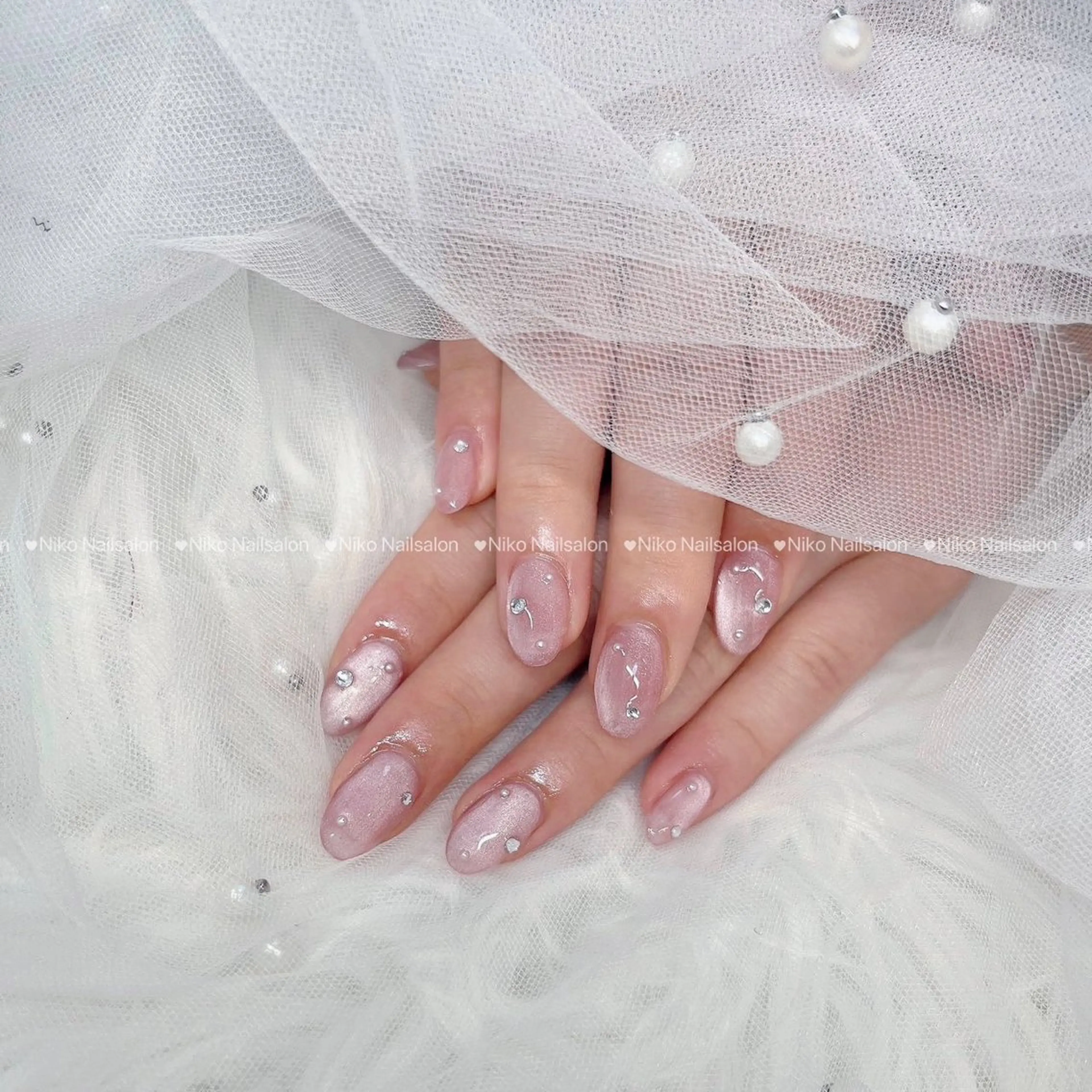 ネイル チークネイル 長さ出し フットネイル フレンチネイル ジェルネイル ハンドネイル Niko Nail salon 銀座本店のネイルデザイン