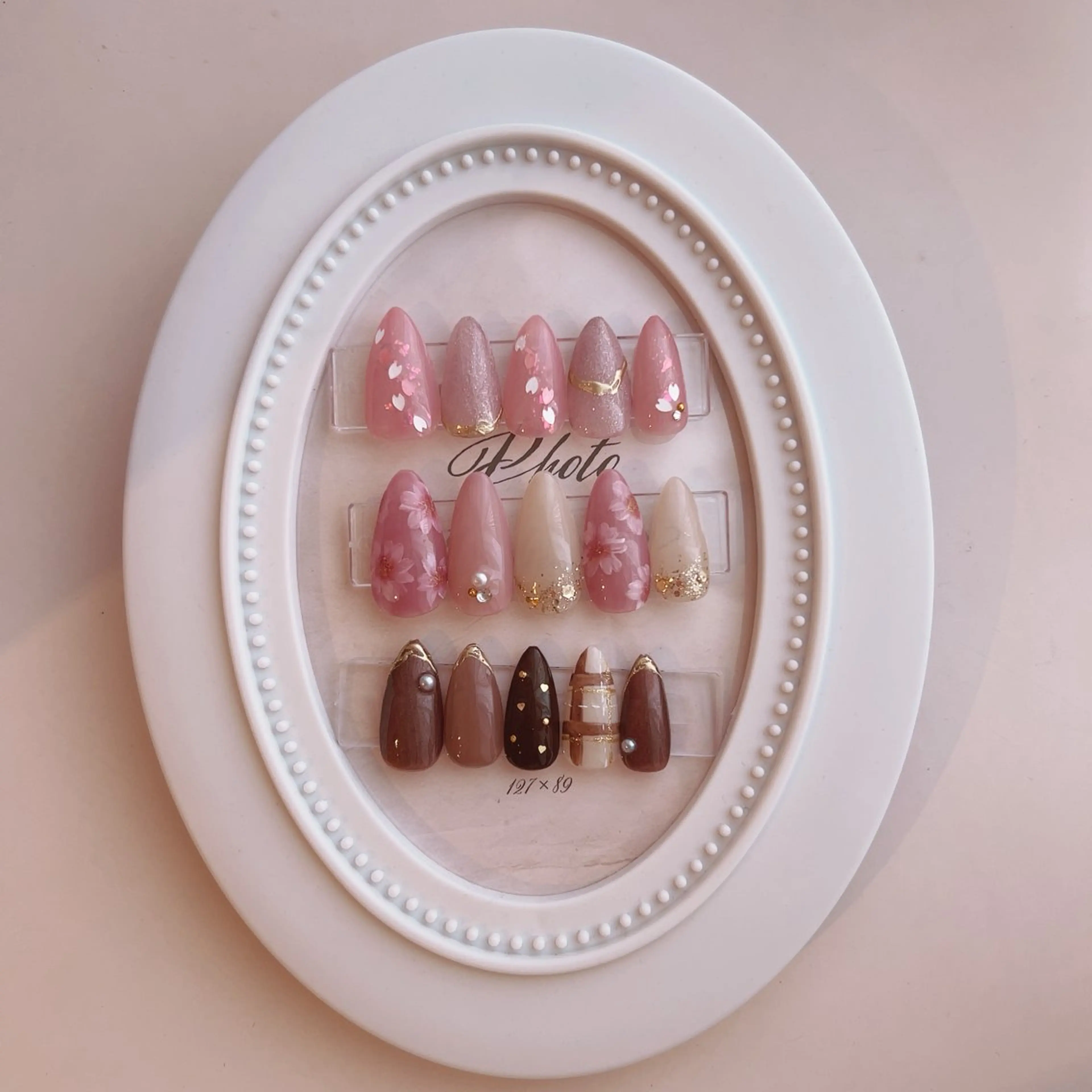 ネイル 春ネイル バレンタイン ハンドネイル nail salon pearのネイルデザイン