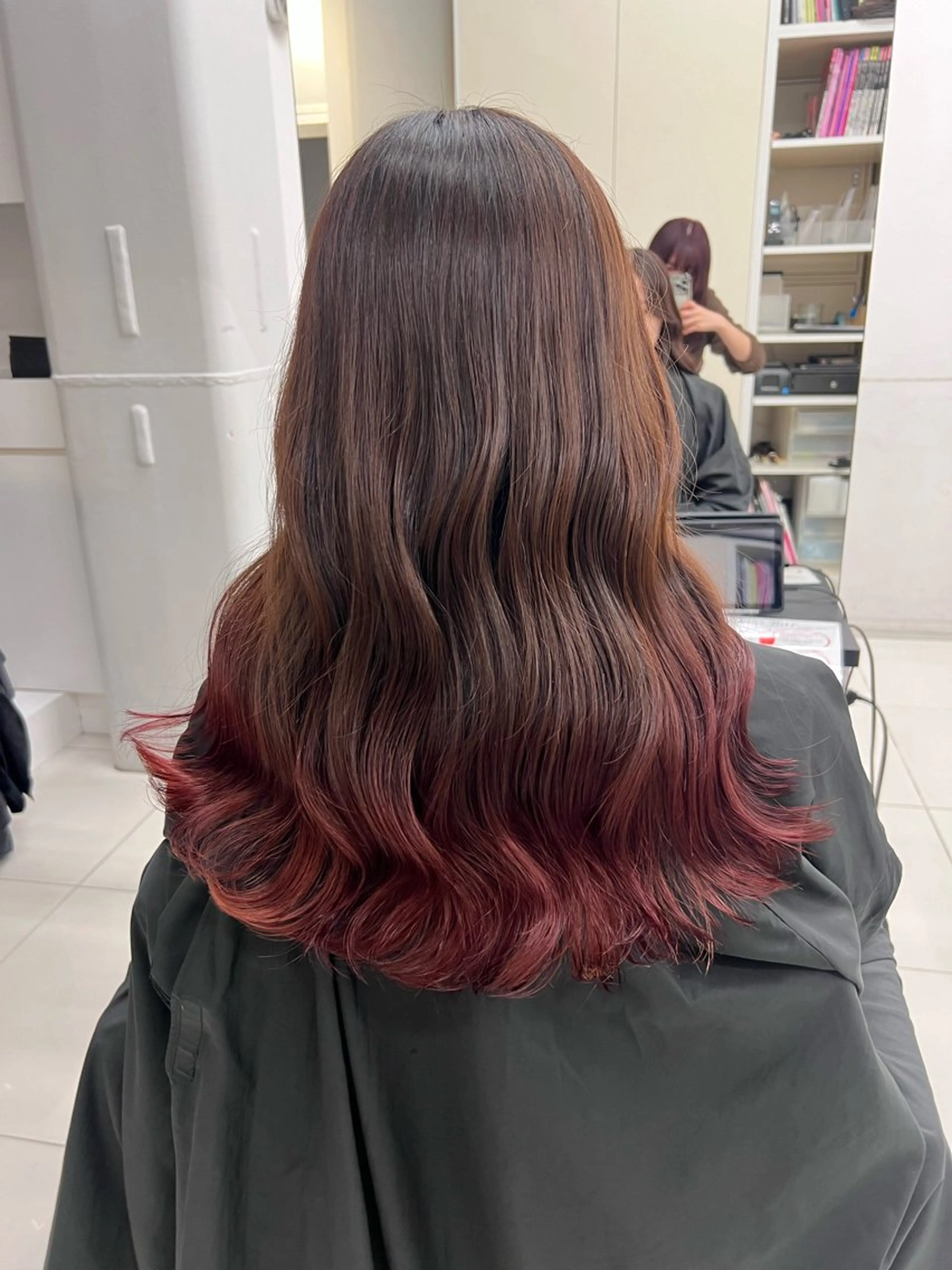 ロング カラー ヘアアレンジ ブリーチ ヘアカラー kayo/カラー モデル募集中✨のヘアスタイル