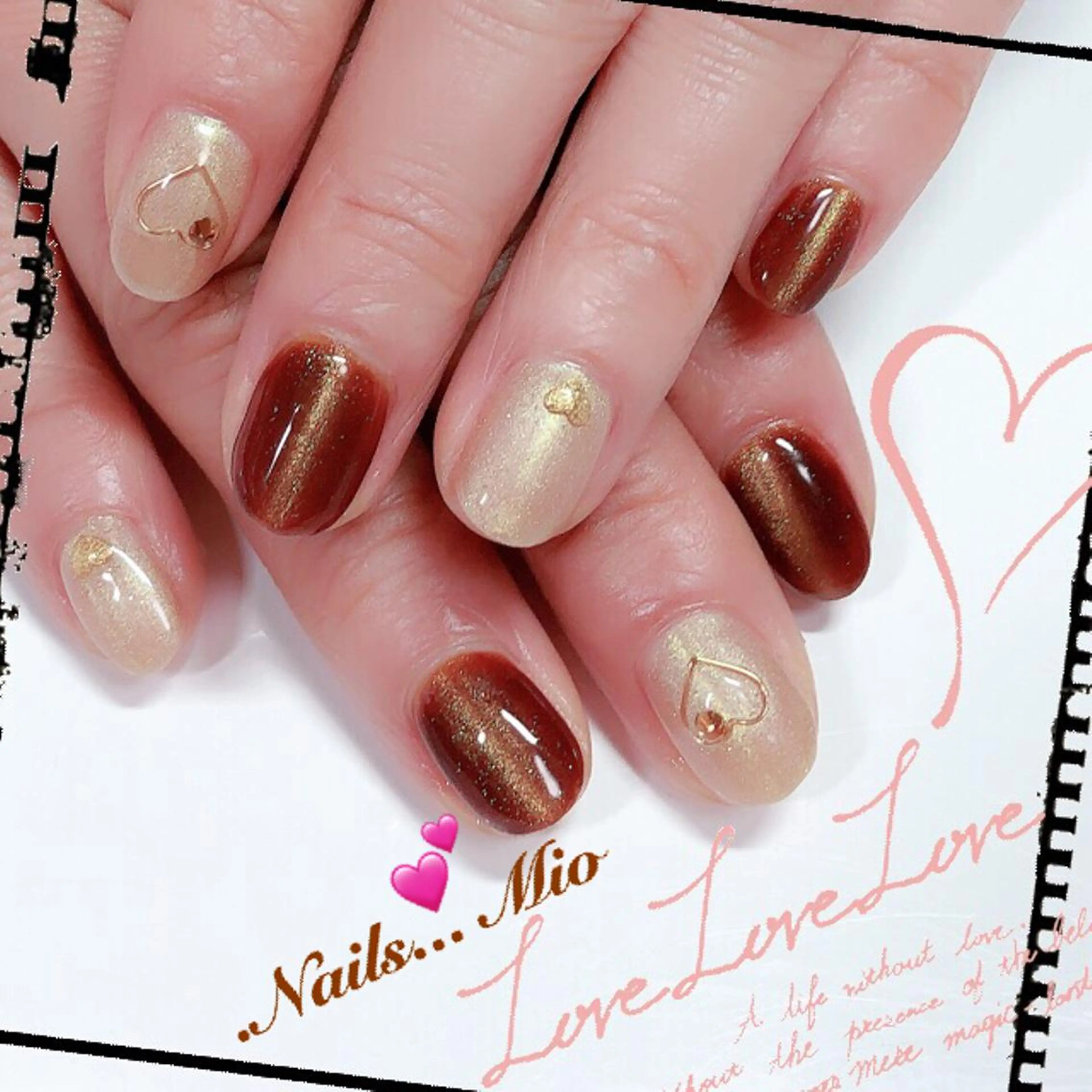 ネイル アートネイル バレンタイン .Nails Mio 赤羽西ネイルサロンのネイルデザイン