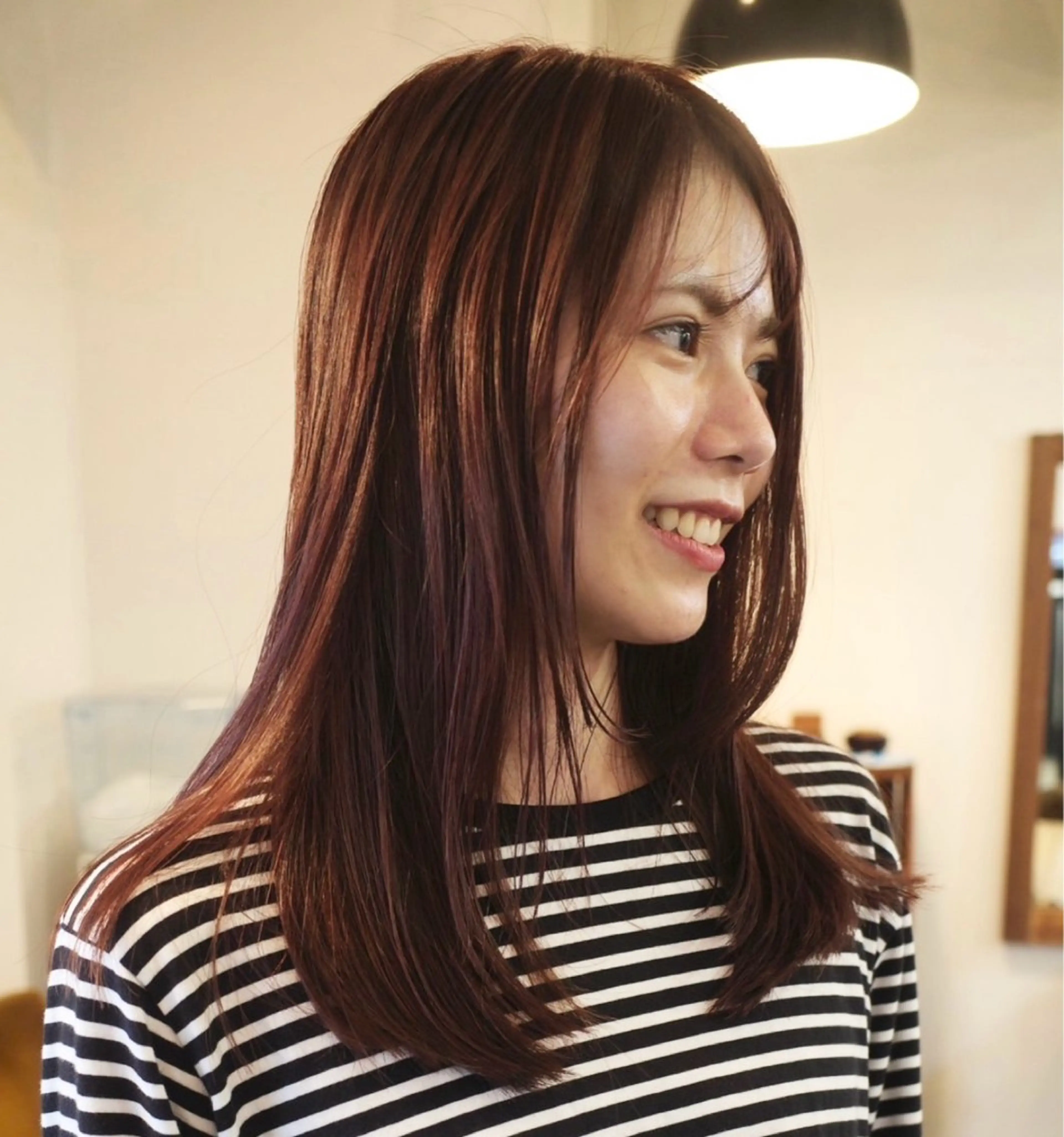 セミロング カラー カット ヘアカラー DEN🐾 カワハラのヘアスタイル