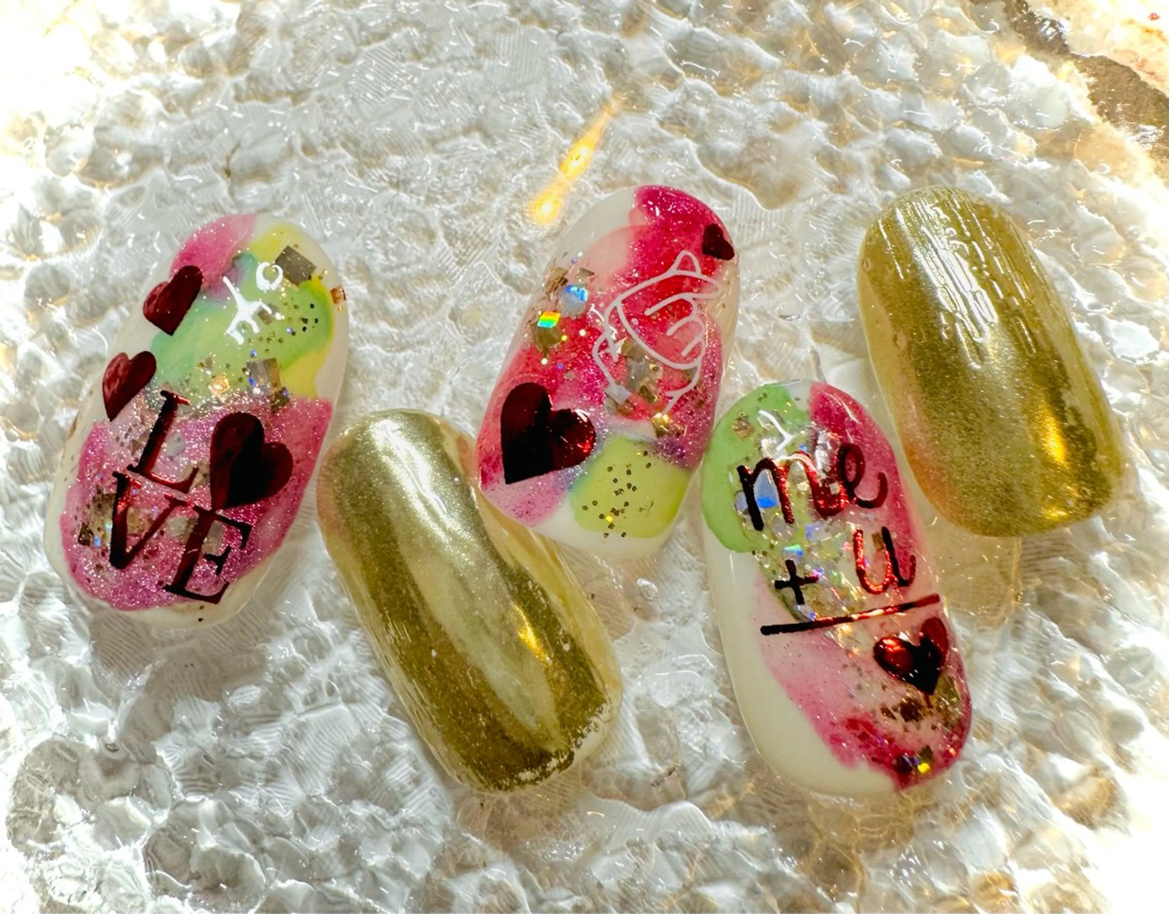 ネイル アートネイル ニュアンスネイル 冬ネイル クリスマス ハンドネイル ネイルサロンエレノア所属・田端 笑理菜のネイルデザイン