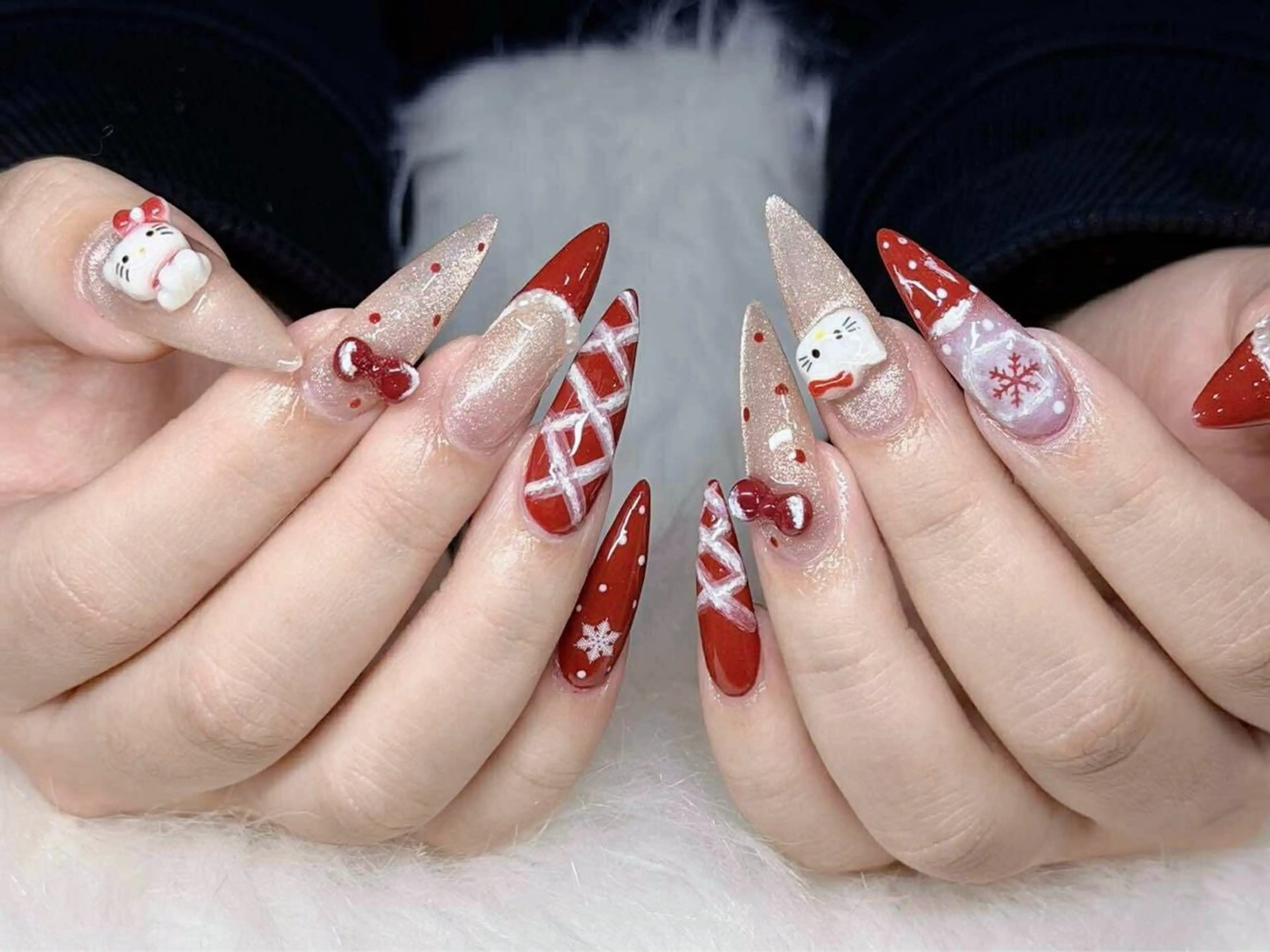 ネイル キラキラネイル ピンク シルバー HA NIのネイルデザイン