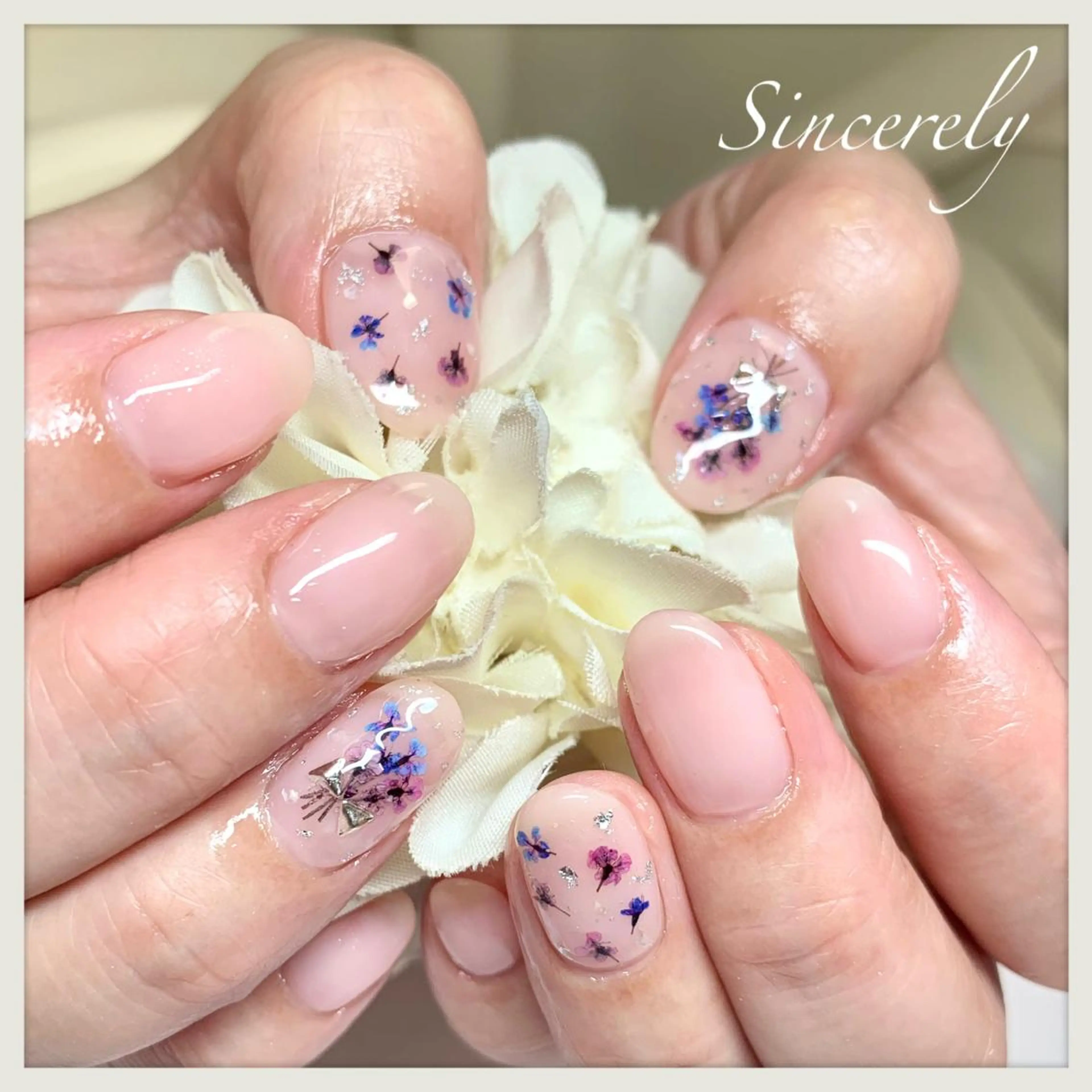 ネイル ワンカラーネイル Sincerely ☺︎のネイルデザイン