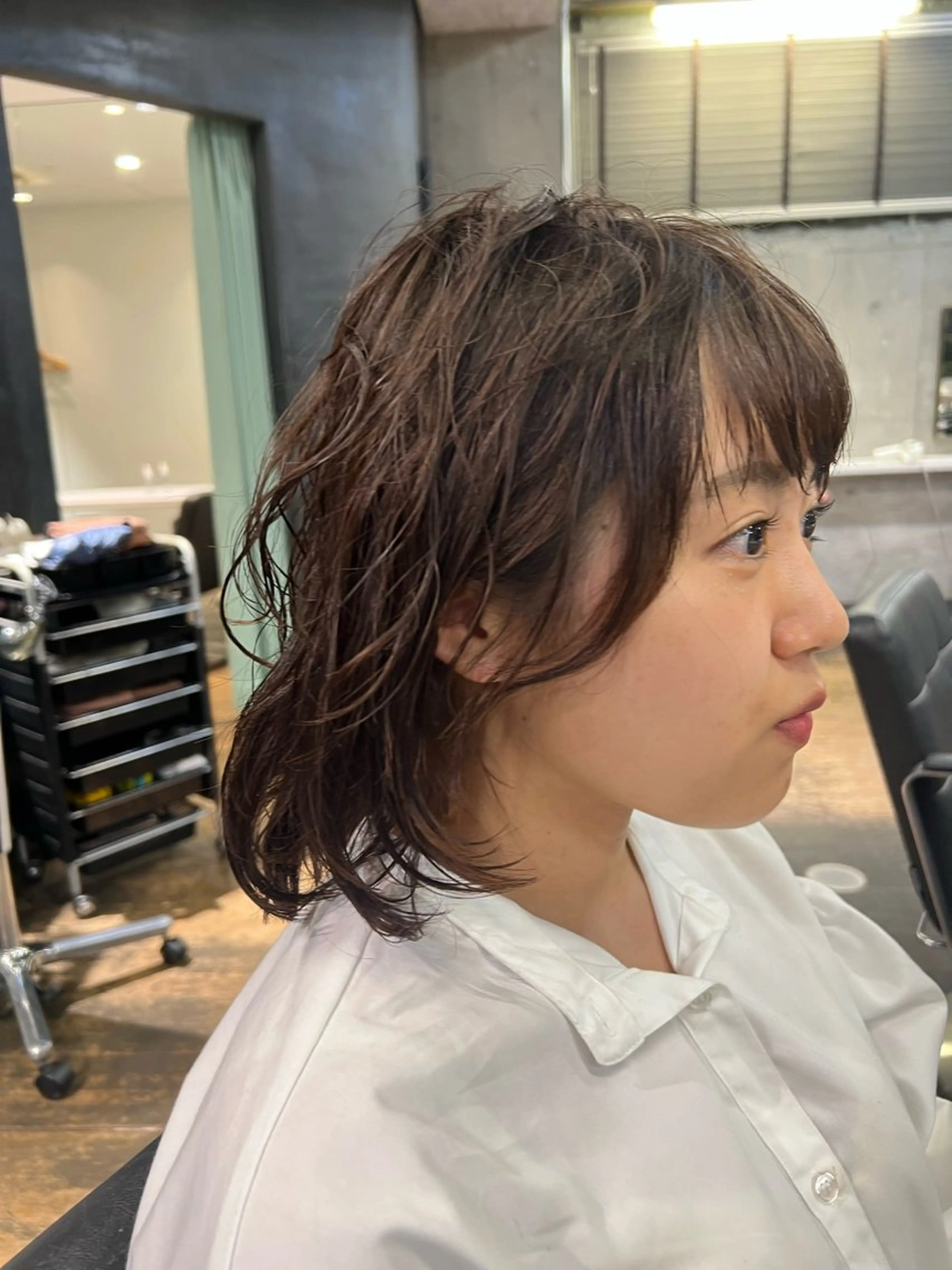 ミディアム パーマ パーマ ROBBY所属・松井美樹/似合わせ ガーリー・韓国のヘアスタイル