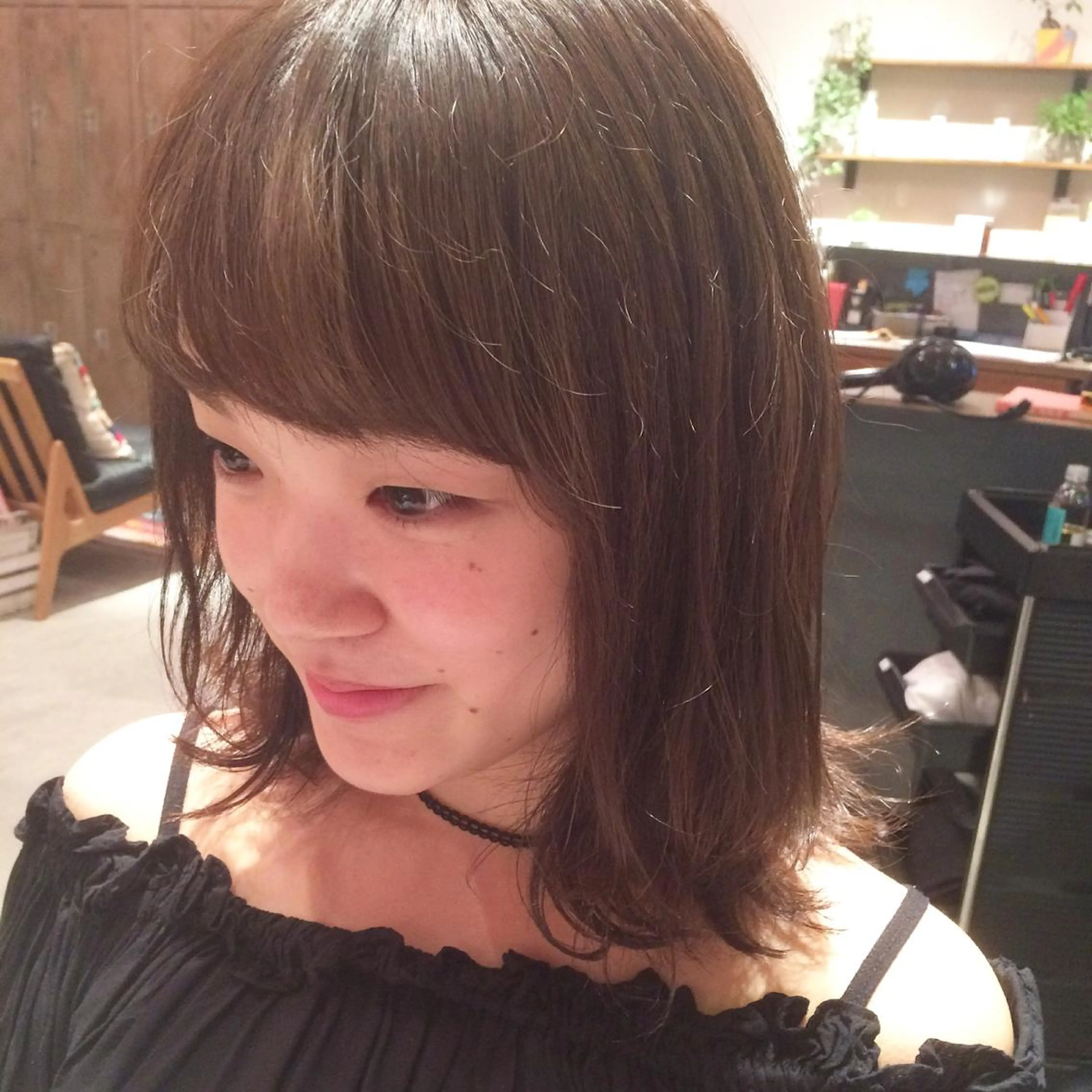 ミディアム レイヤーカット emme エミィ/立川のヘアスタイル