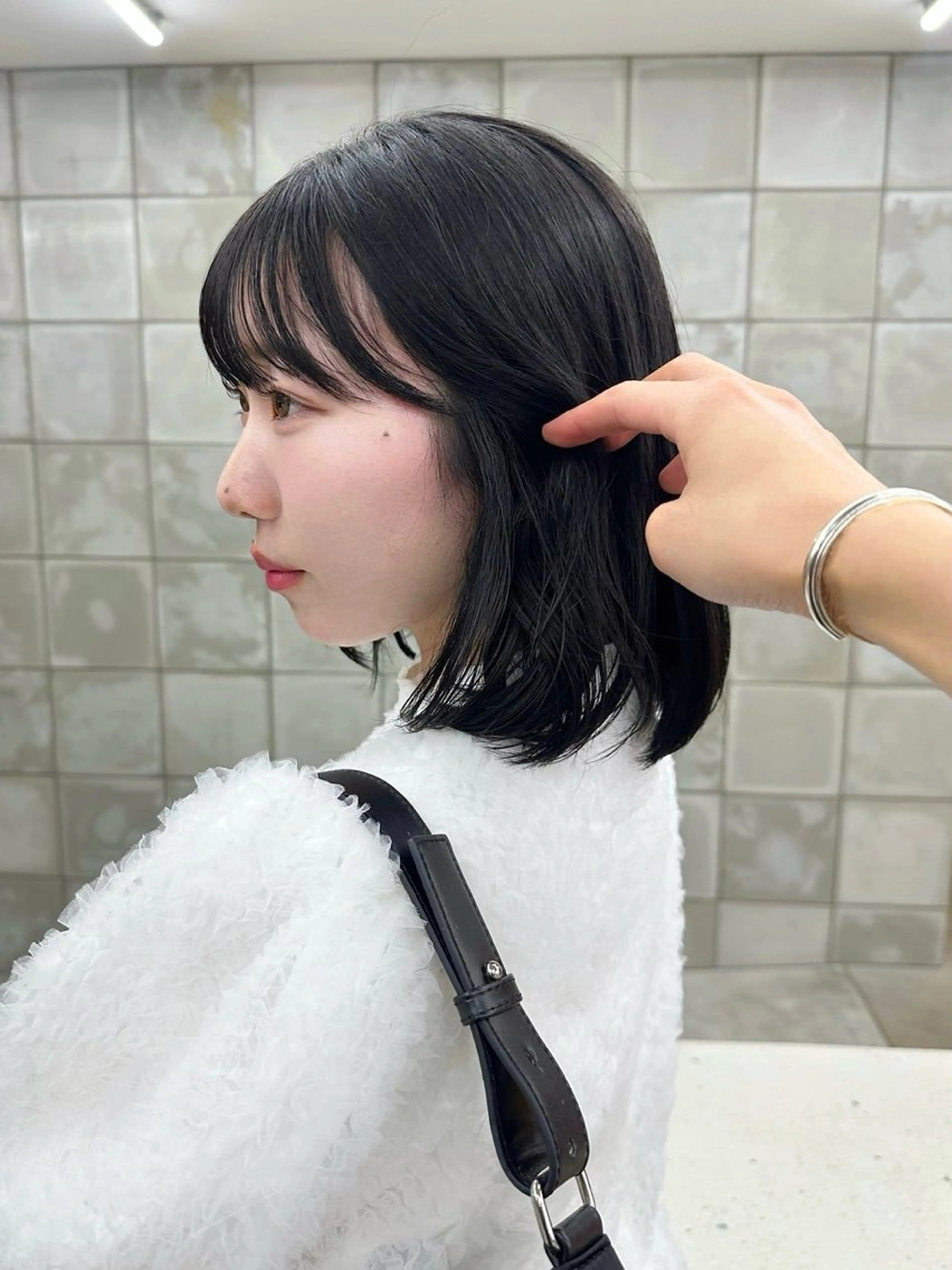 ショート カラー シルバー カット ヘアカラー 榛地 渉馬のヘアスタイル