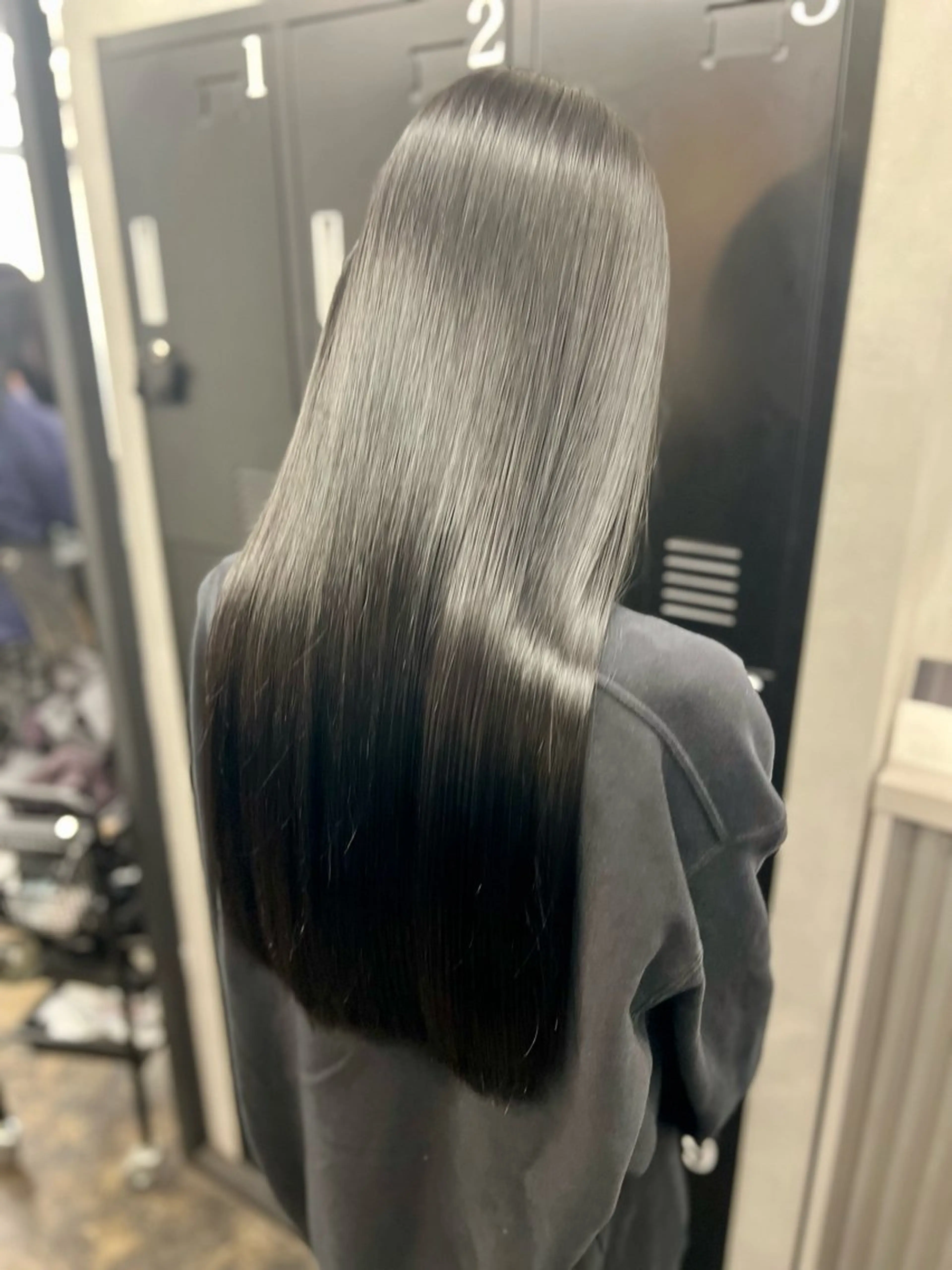 ロング カラー パーマ 縮毛矯正 酸性ストレート ストレートパーマ ADLLA.アドラ所属・ADLLA.新宿/ 艶髪/美髪/栗原🦋のヘアスタイル