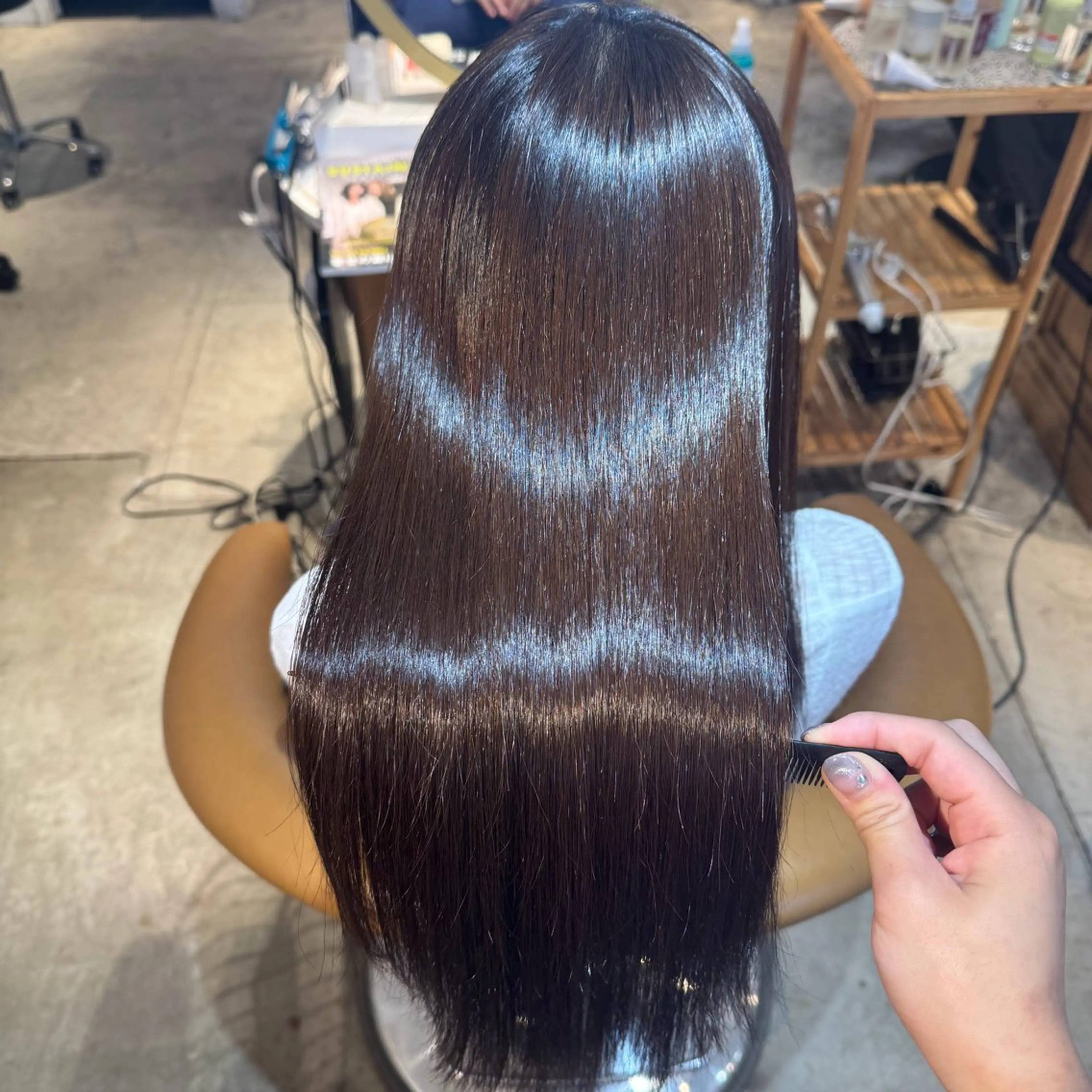 ロング 髪質改善 縮毛矯正 カット ヘアカラー 縮毛矯正 トリートメント ヘアセット 髪質改善/ボブ /韓国/erikoのヘアスタイル