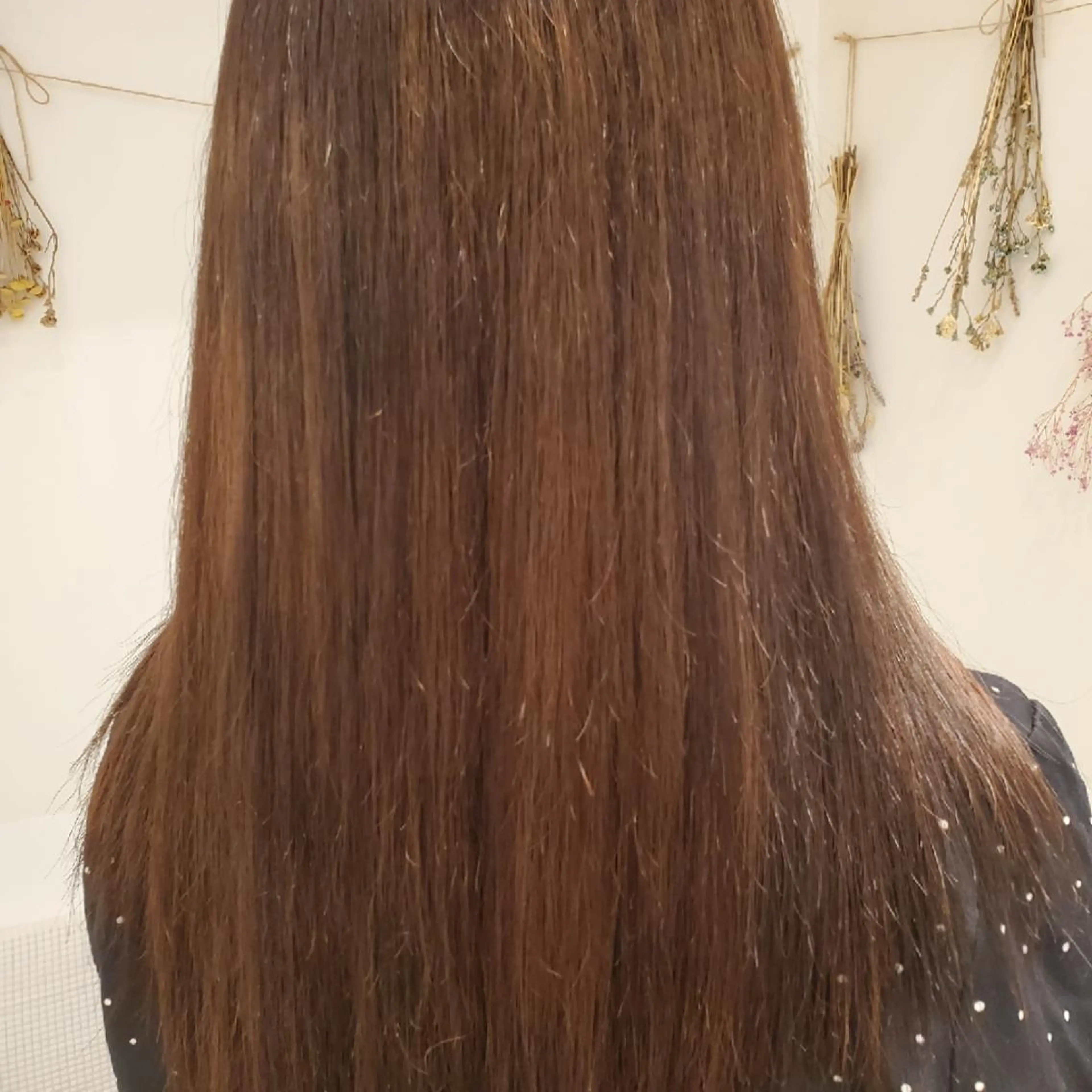 ロング パーマ 髪質改善 縮毛矯正 韓国レイヤー/髪質 改善カラー/れんのヘアスタイル