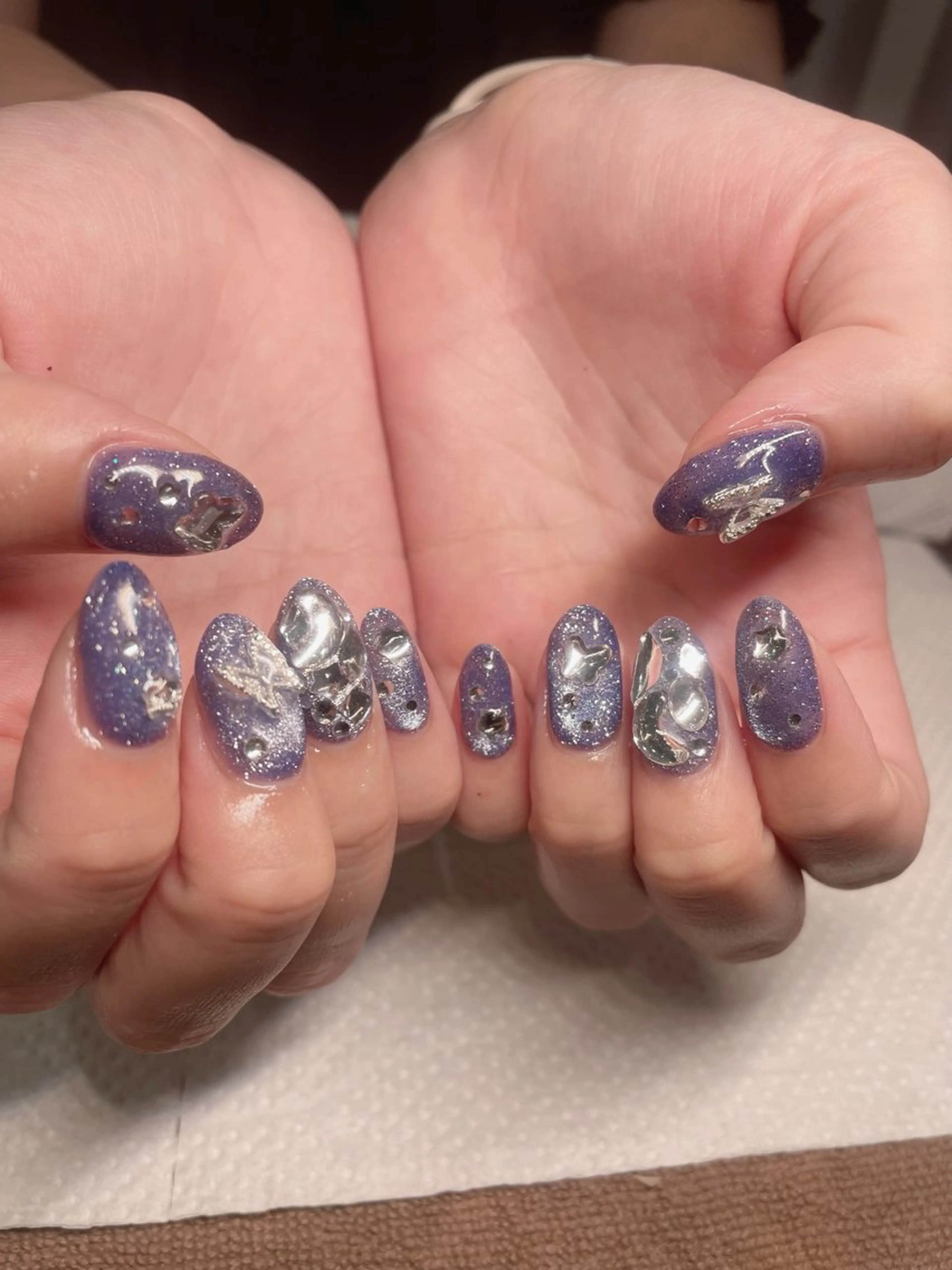 ネイル キラキラネイル ハンドネイル Ricnail☾ ayanoのネイルデザイン