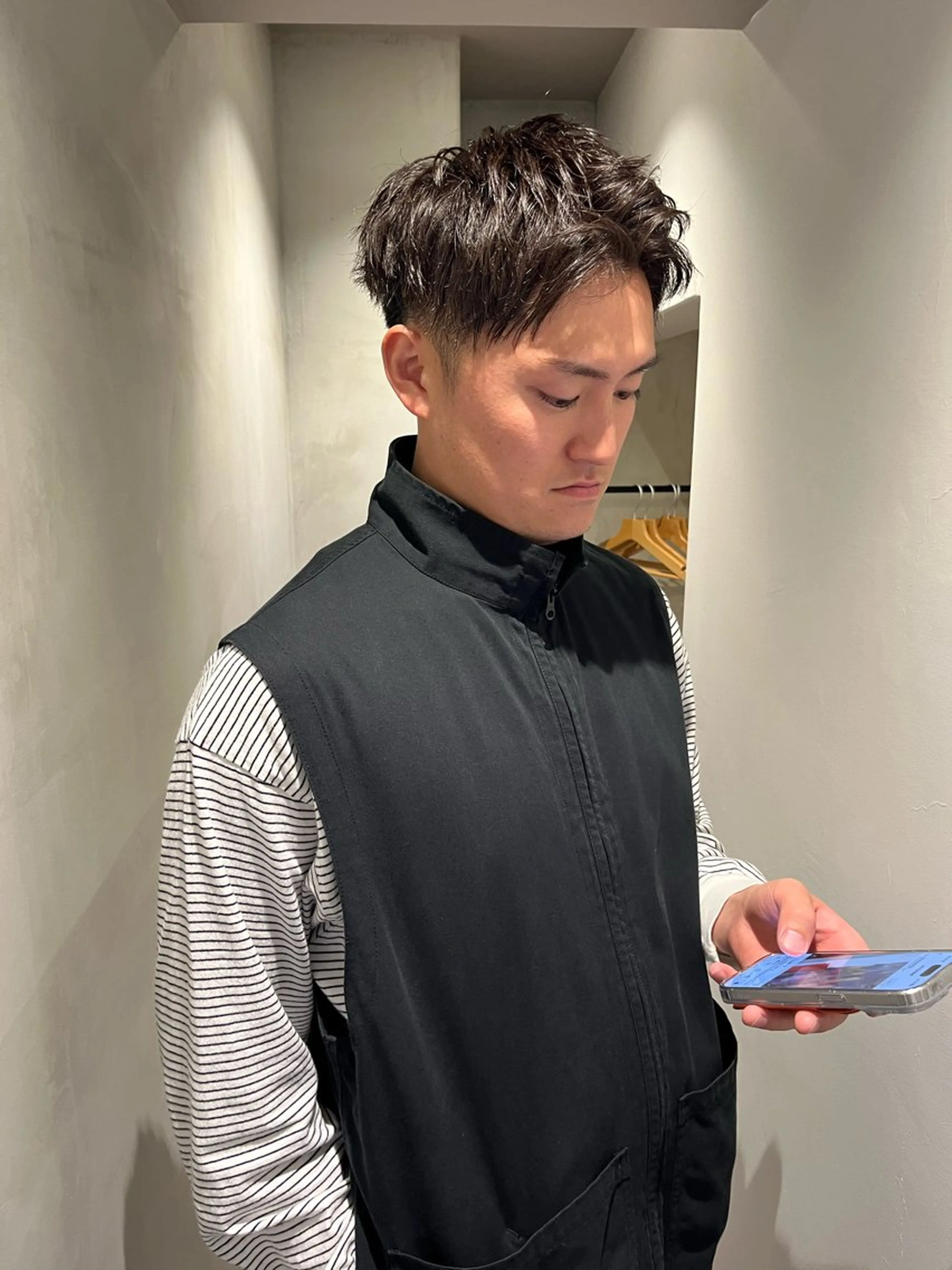 ショート カラー メンズ ロエ平尾山荘所属・ショート/ハイライト /平尾/薬院/綜一郎のヘアスタイル