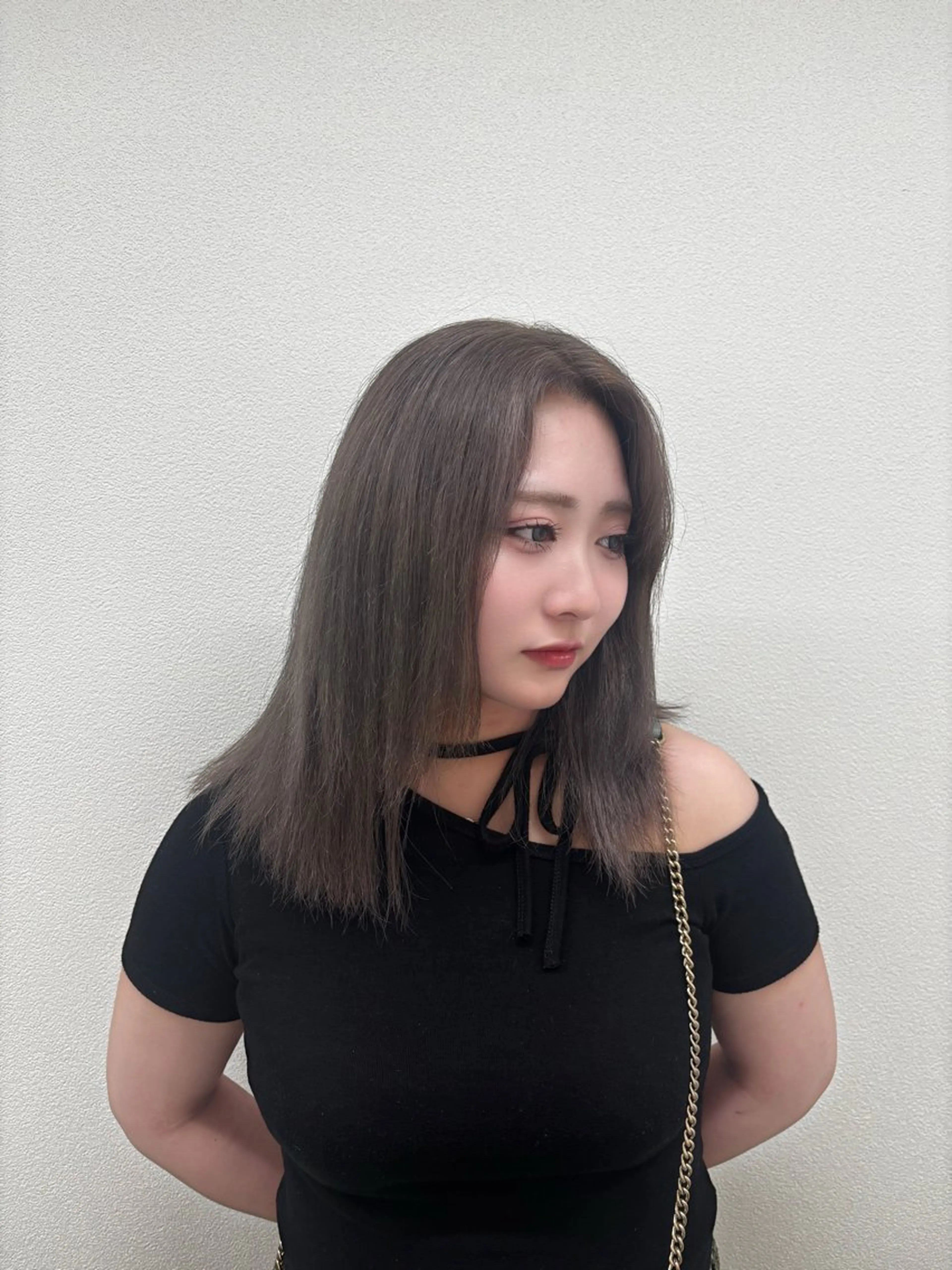 セミロング ヘアカラー 寒色カラー🫧 HINAKO💙のヘアスタイル
