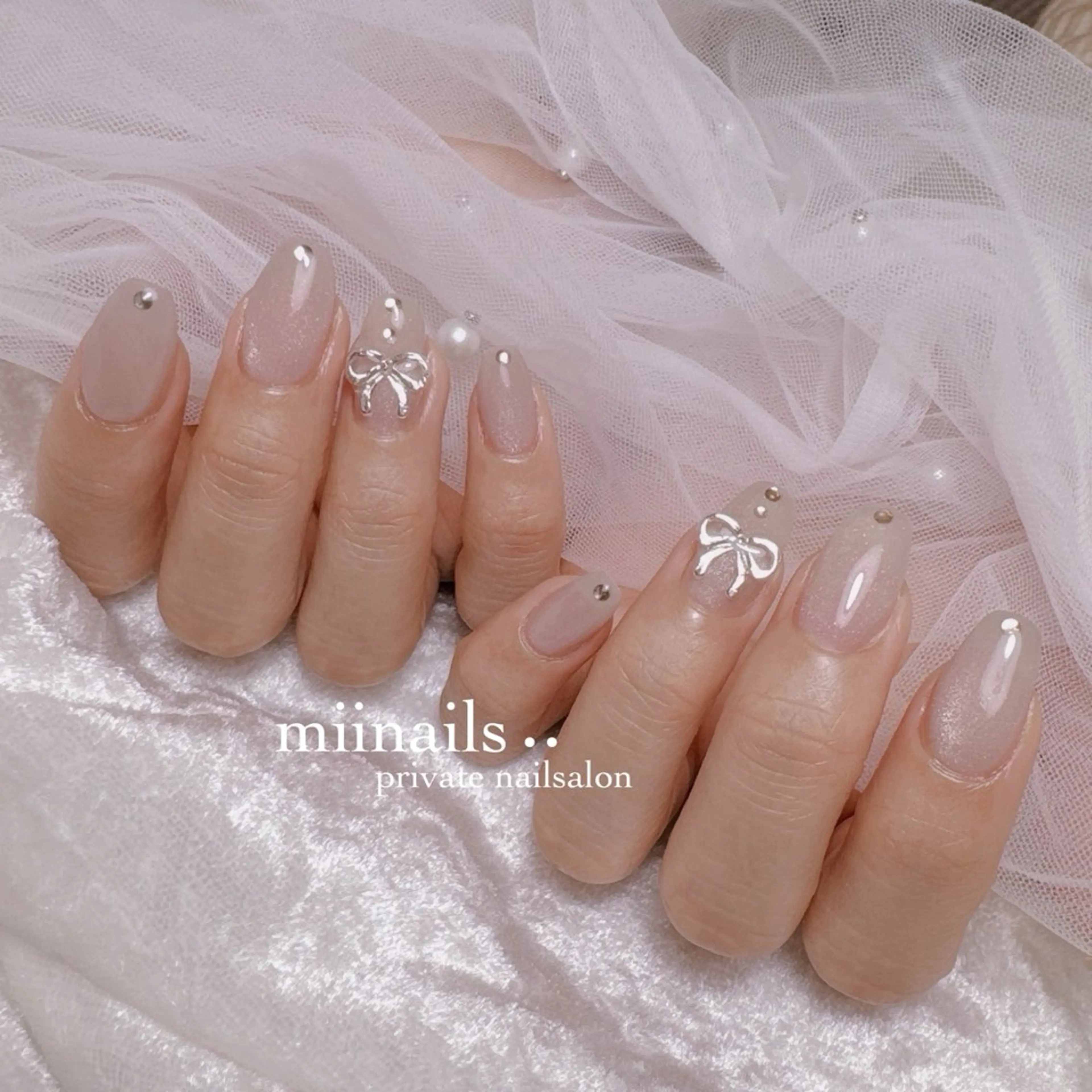 ネイル 韓国ネイル ワンホンネイル ハンドネイル nailsalon miinailsのネイルデザイン