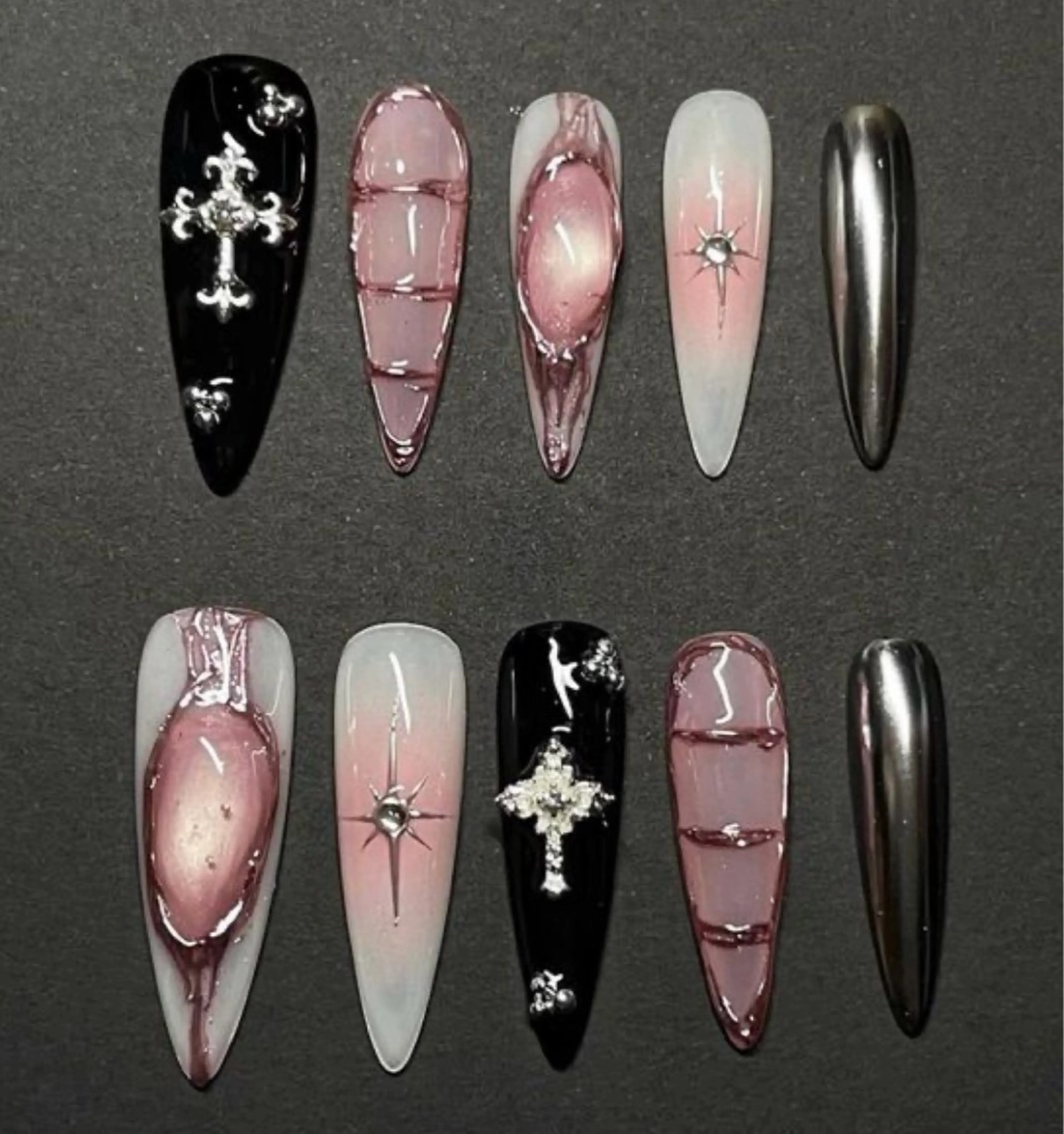 ネイル アートネイル フットネイル フレンチネイル ジェルネイル 韓国ネイル ハンドネイル フットネイル ハンドケア Kawaii Nail Salon所属・Kawaii-jp Tomisatoのネイルデザイン