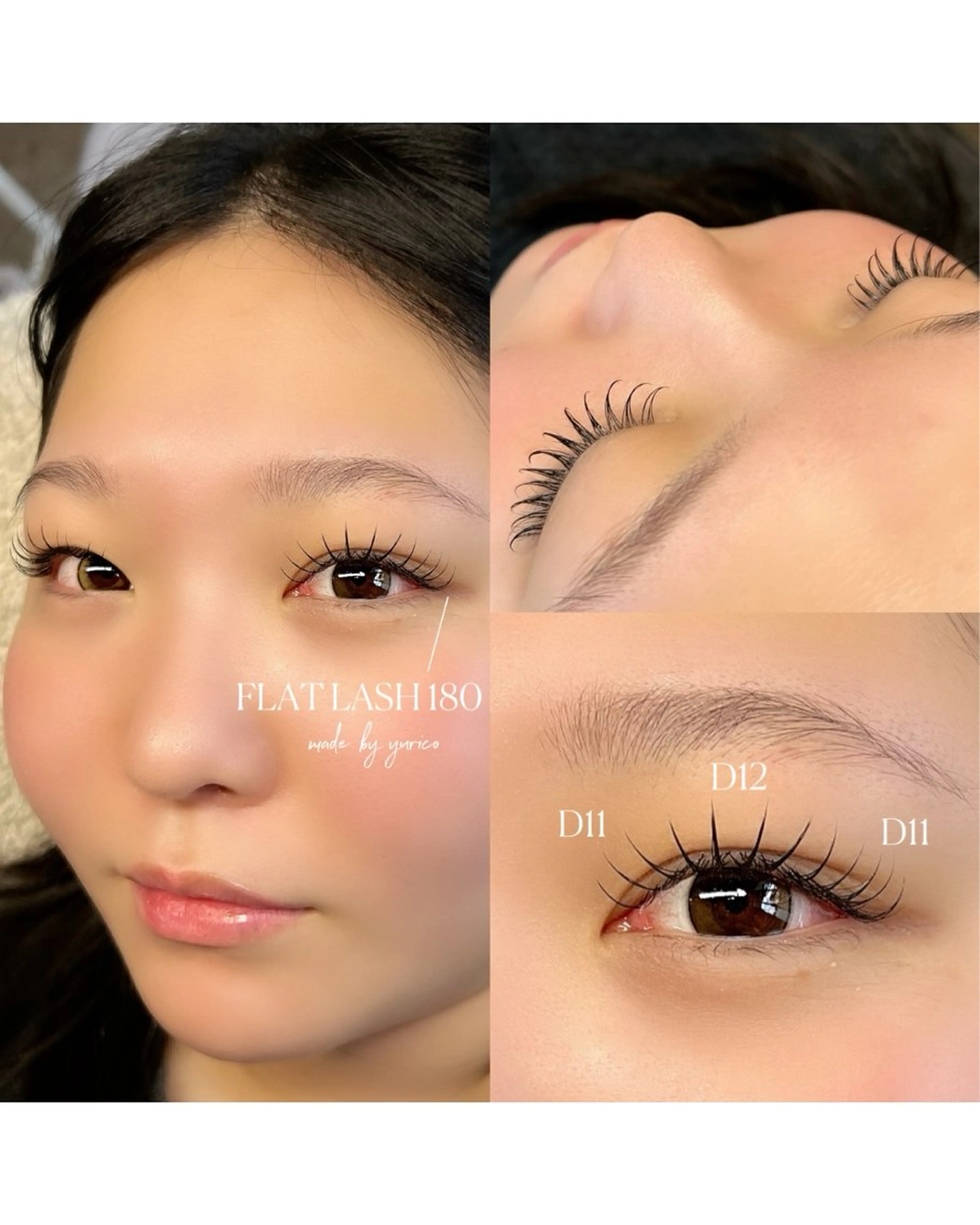 マツエク・マツパ フラットラッシュ DOIT Beauty eyelash所属・h yurikoのマツエク・マツパデザイン