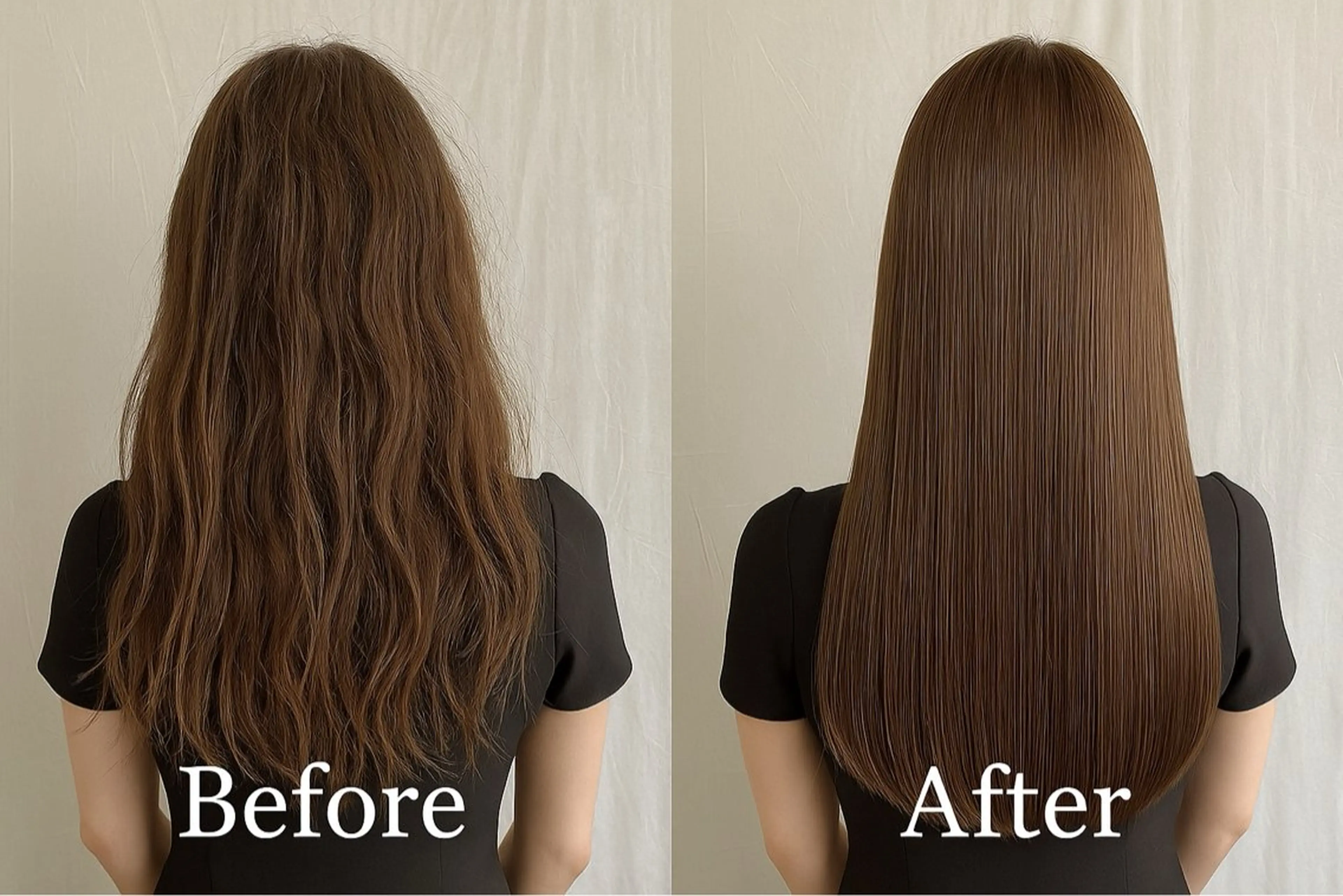 ロング カット 縮毛矯正 トリートメント レイヤー×顔周 り×髪質改善/MIUのヘアスタイル