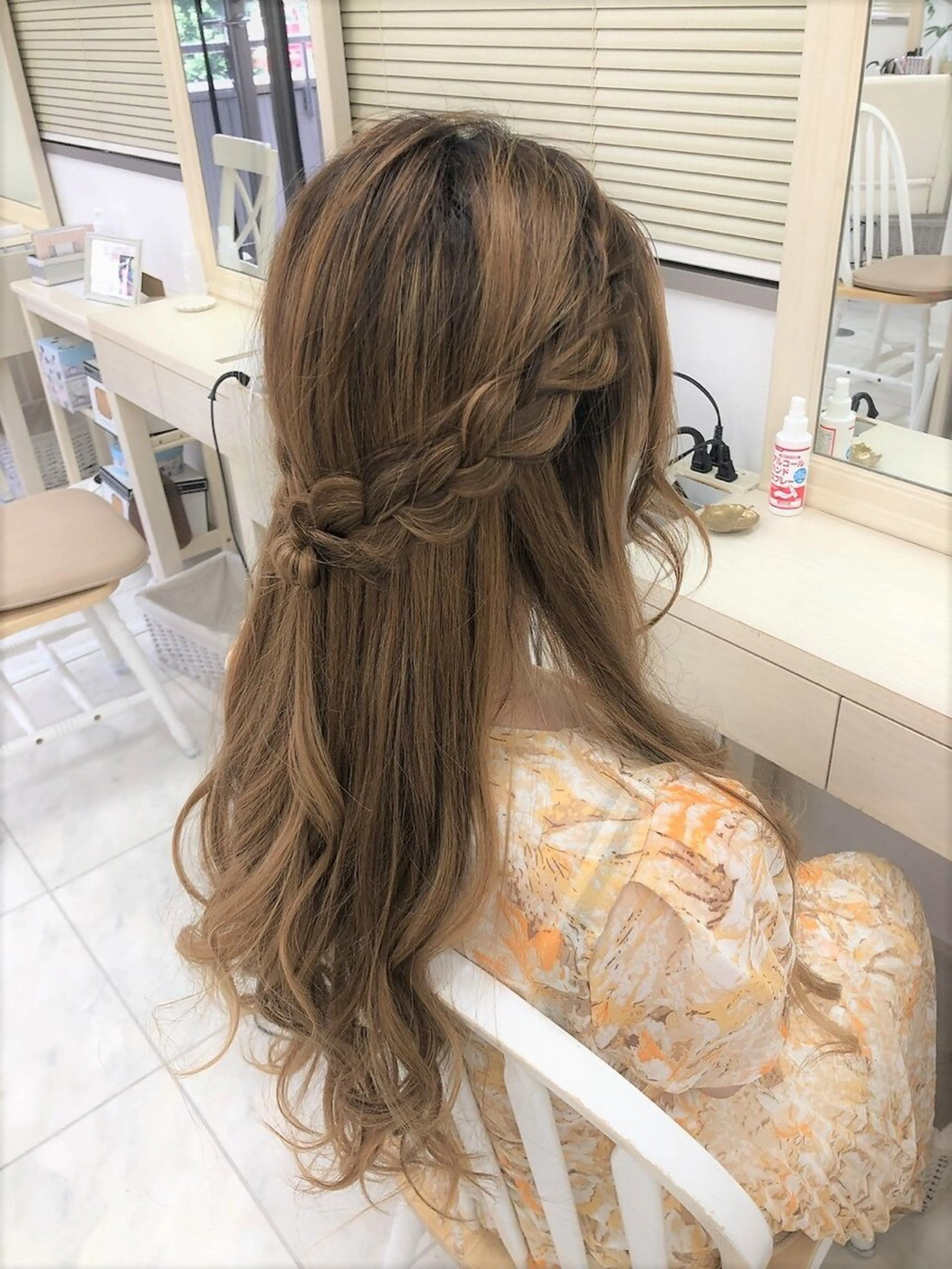 ヘアアレンジ ハーフアップ ヘアセット 似合わせヘアメイク 💐オダギリチアキのヘアスタイル