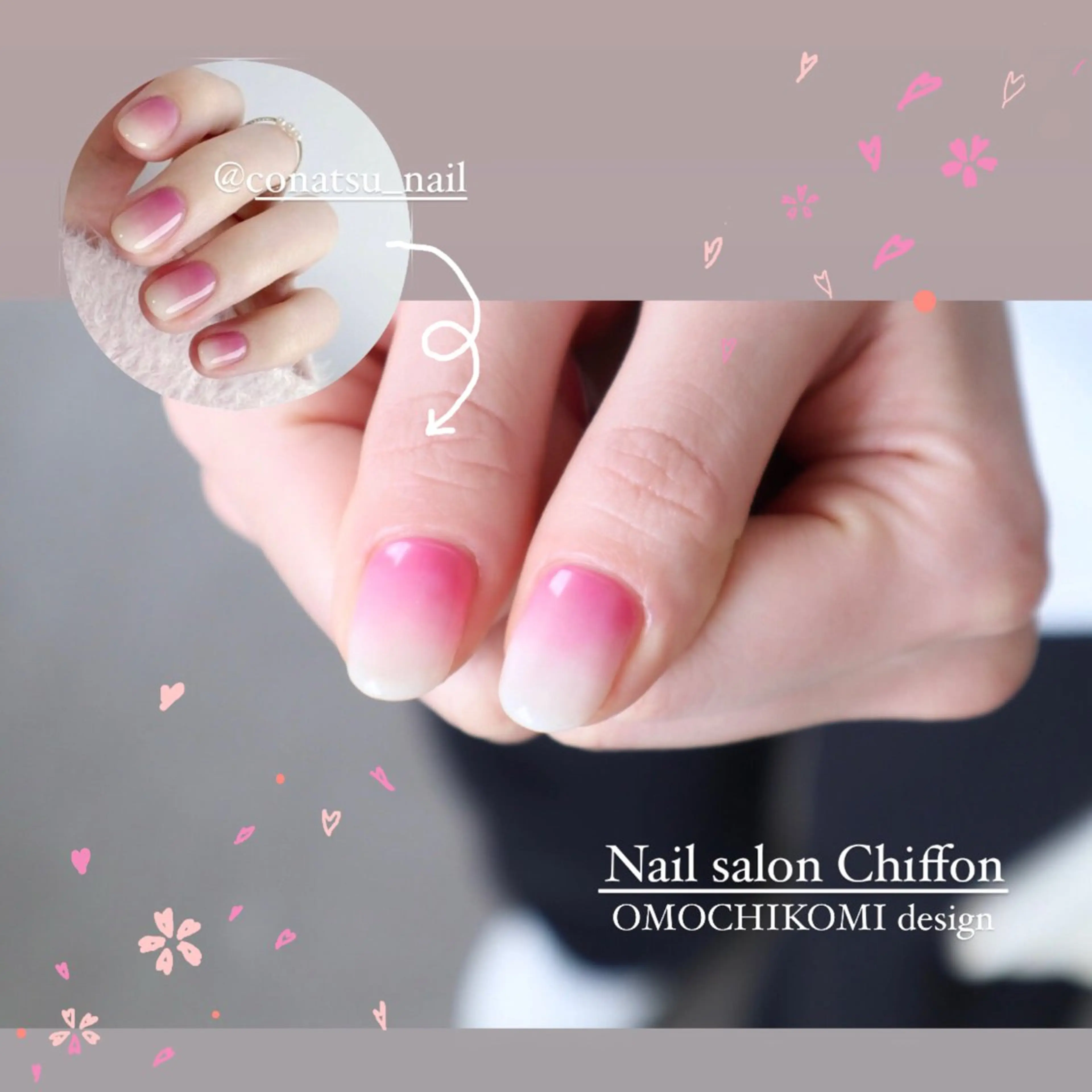 ネイル 春ネイル ハンドネイル Nail salon Chiffonのネイルデザイン