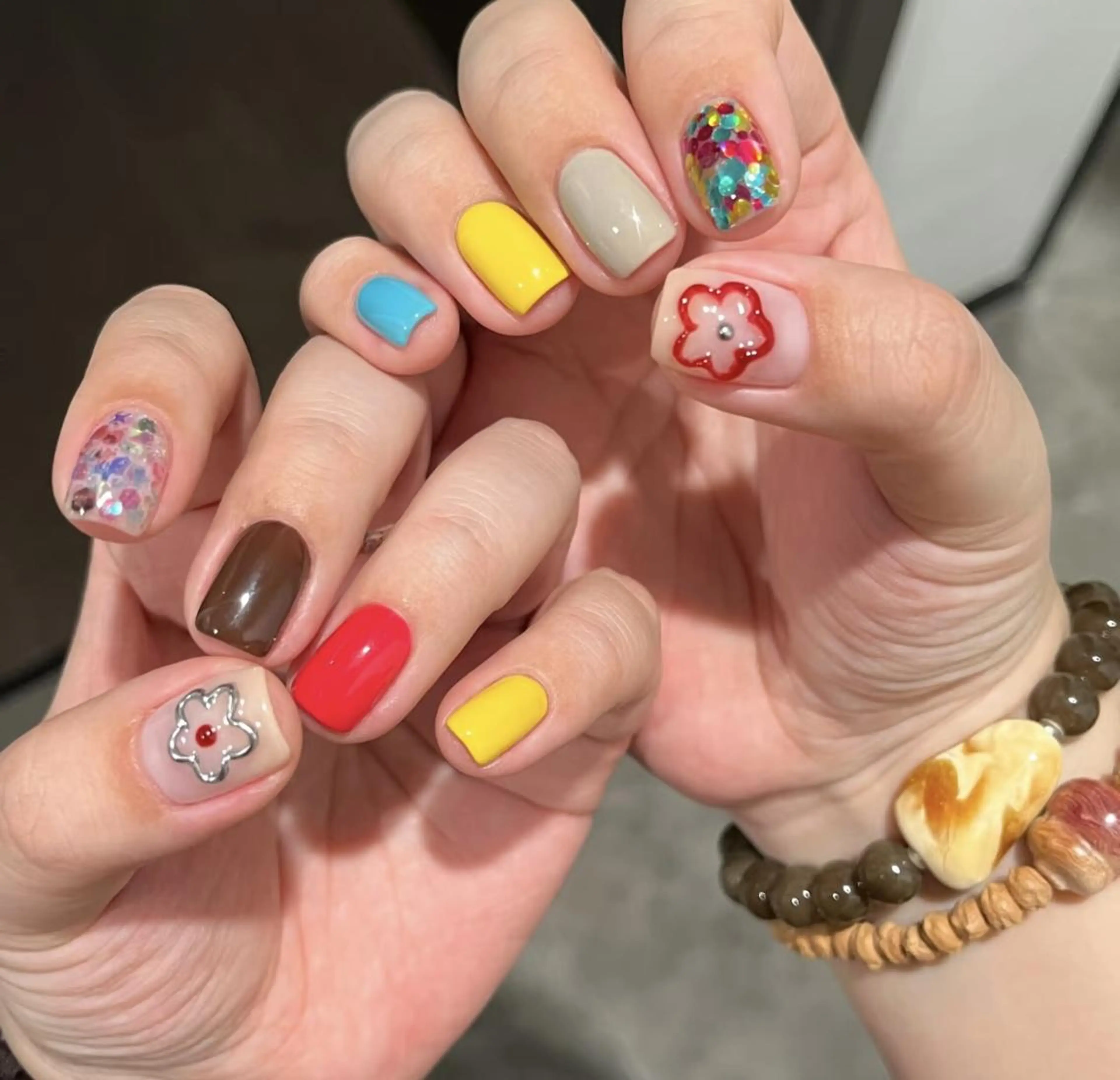 ネイル 🦋フェフェ＆ moomi🦋のネイルデザイン