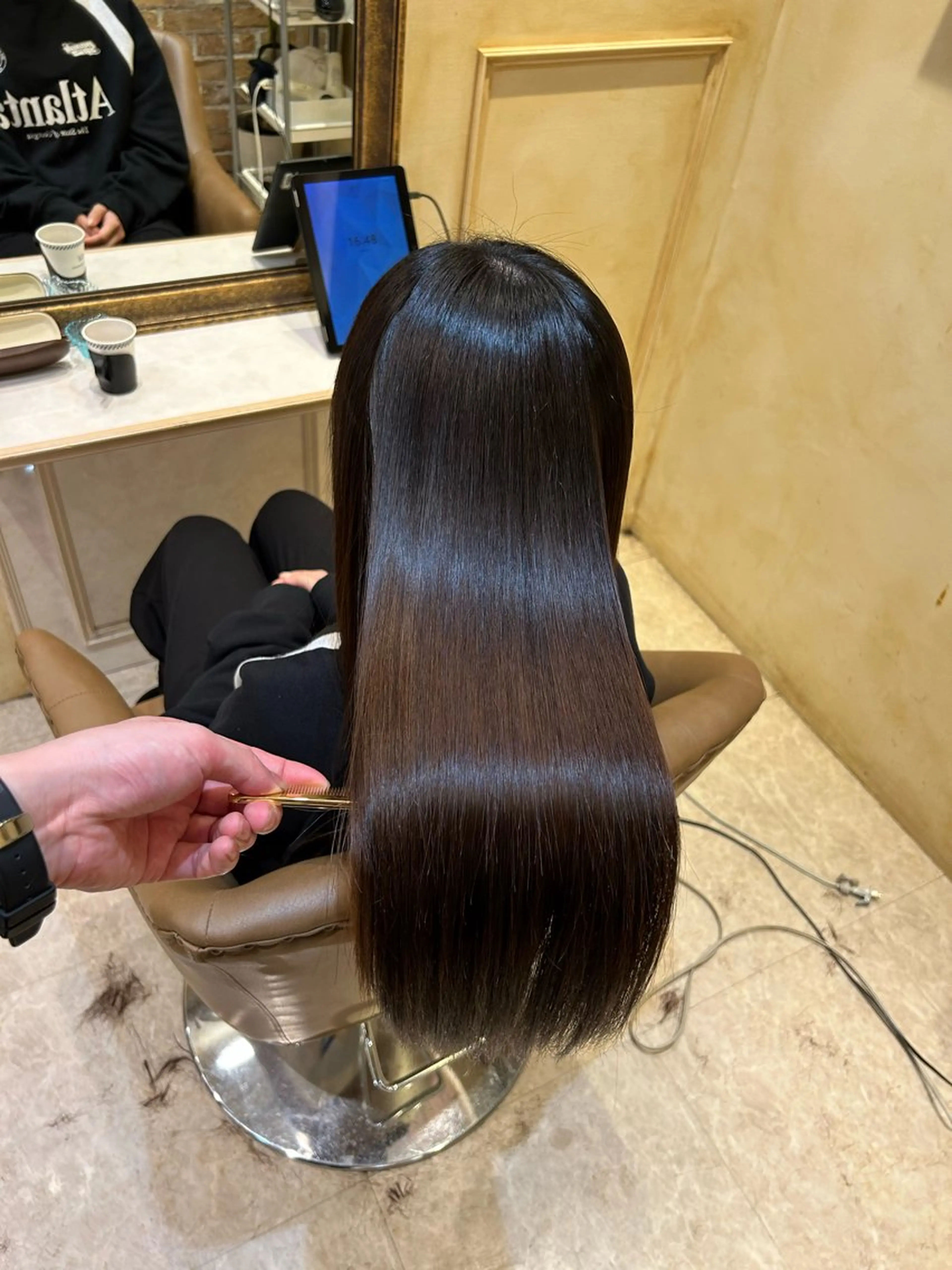 ロング パーマ 髪質改善 縮毛矯正 カット 縮毛矯正 トリートメント 🌹古川暁 髪質改善縮毛矯正🌹のヘアスタイル