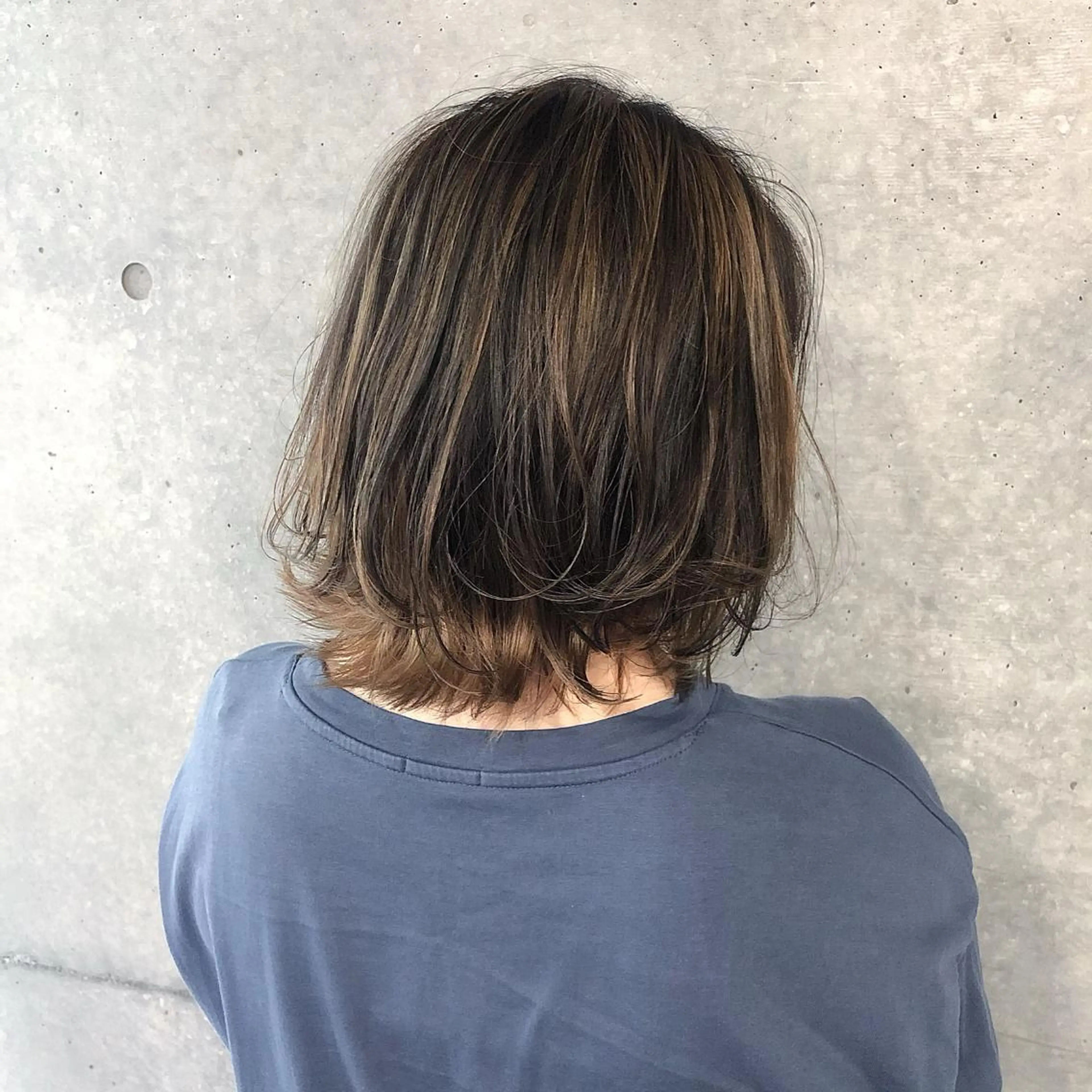 ミディアム カラー バレイヤージュ ブリーチ レイヤーカット GrandStory SHIBUYA所属・卒業式お呼ばれ🕊️ ヘアセット✴︎ミキのヘアスタイル