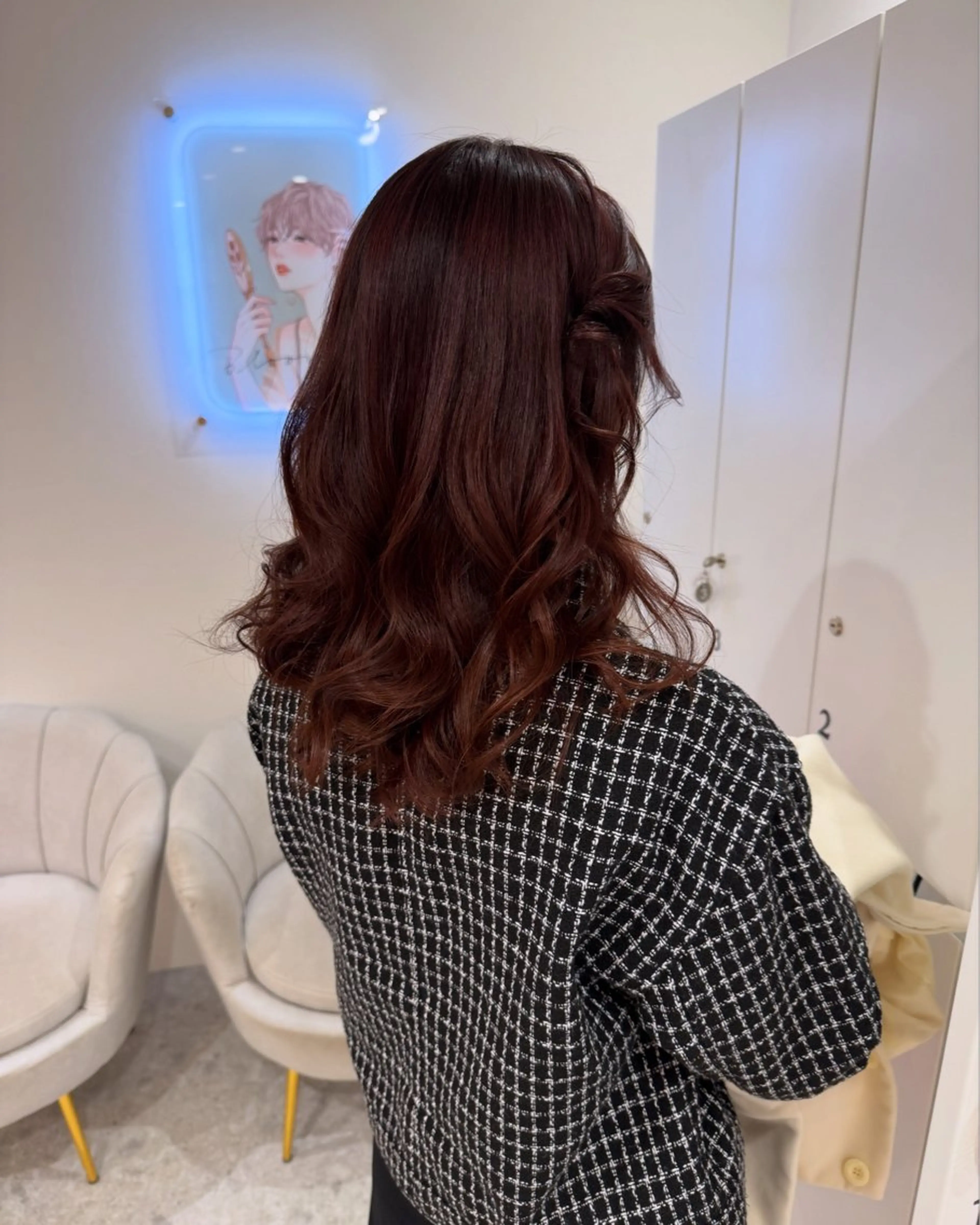 セミロング カラー ヘアアレンジ ブリーチなしWカラー ヘアセット🎀はるかのヘアスタイル