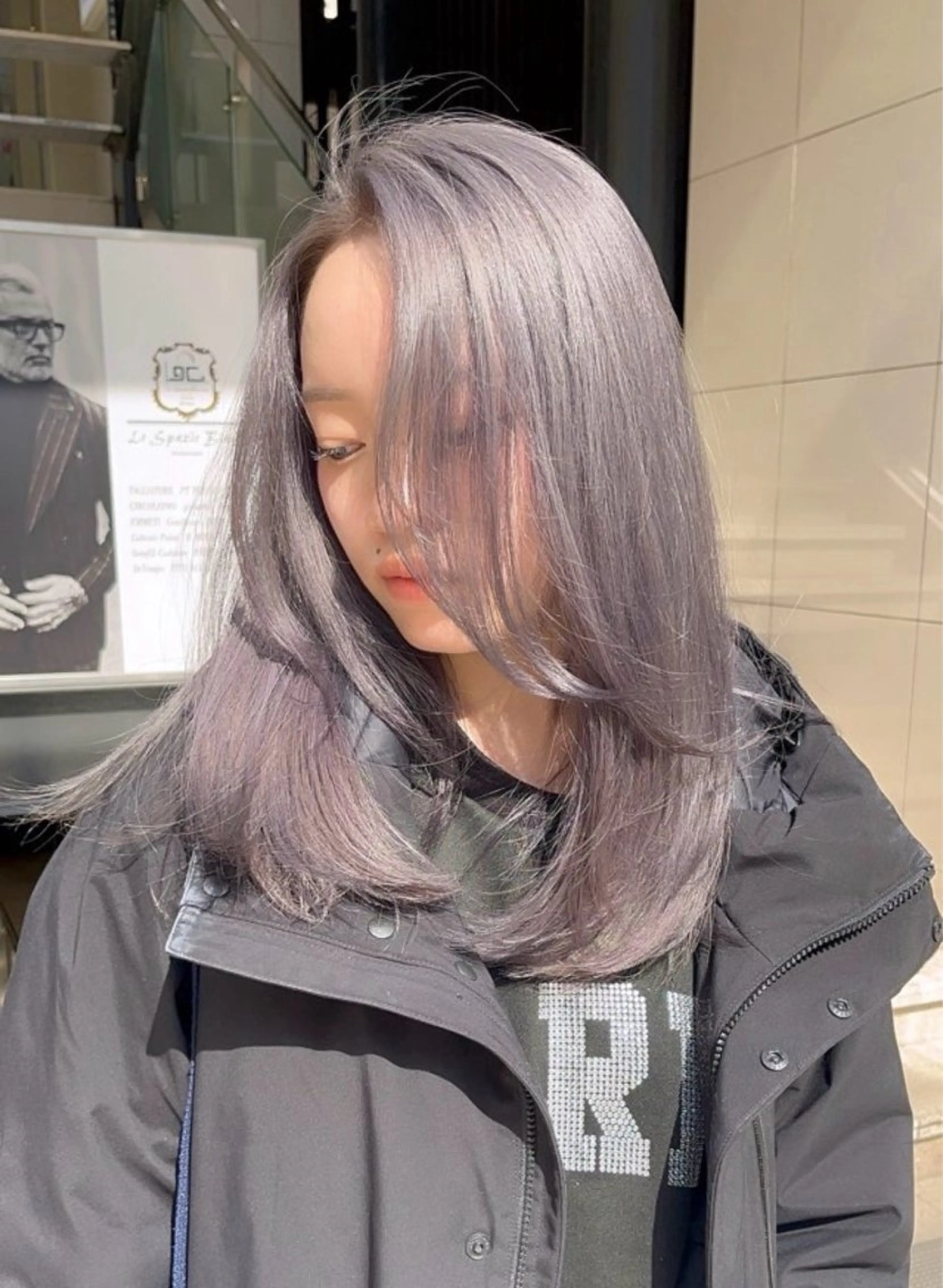 ロング レイヤーカット 🌈トレンドレイヤー ハイトーン/宍戸秀斗のヘアスタイル