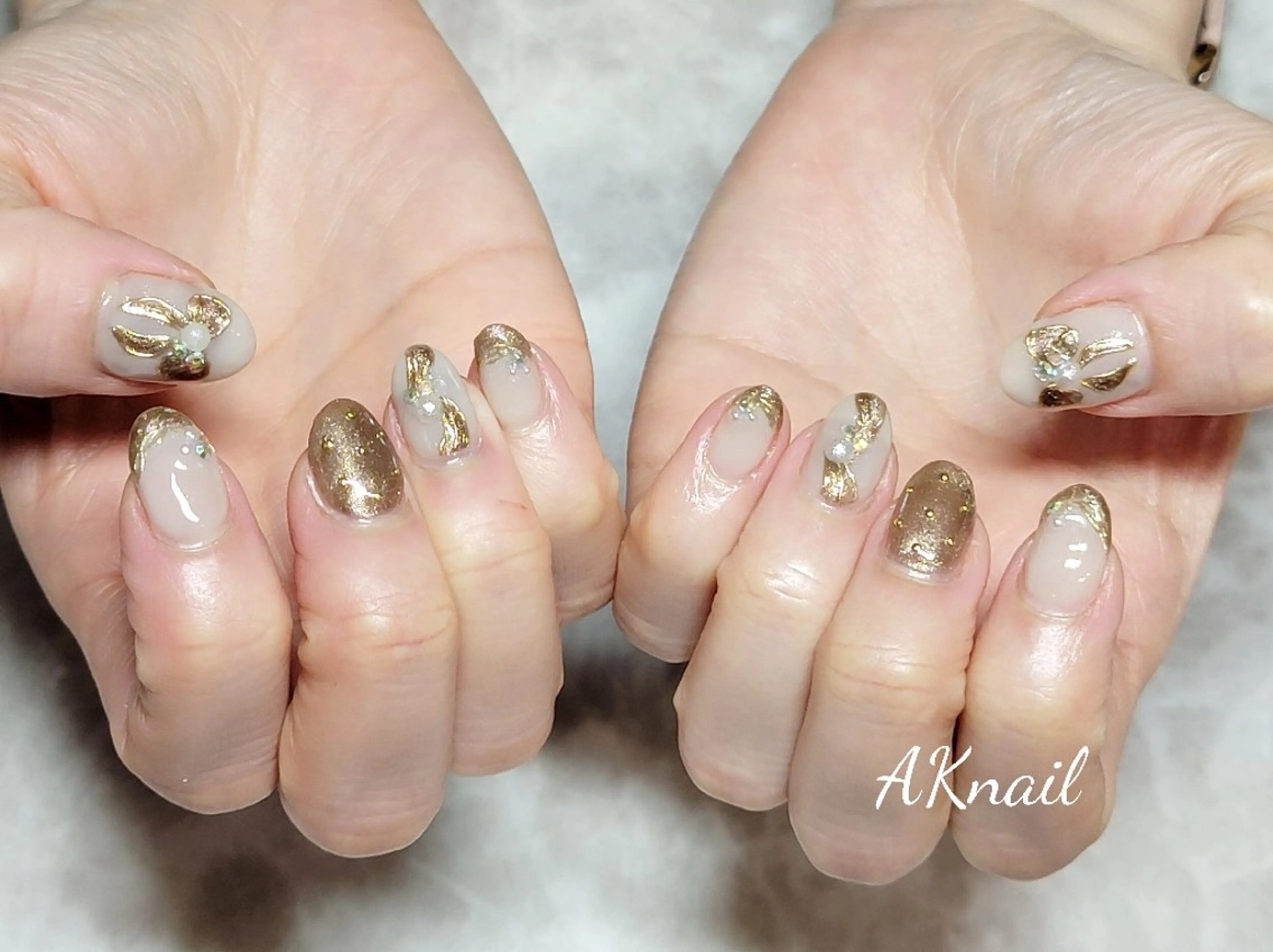 ネイル アートネイル ネイル&巻き爪サロン 　AKnailのネイルデザイン