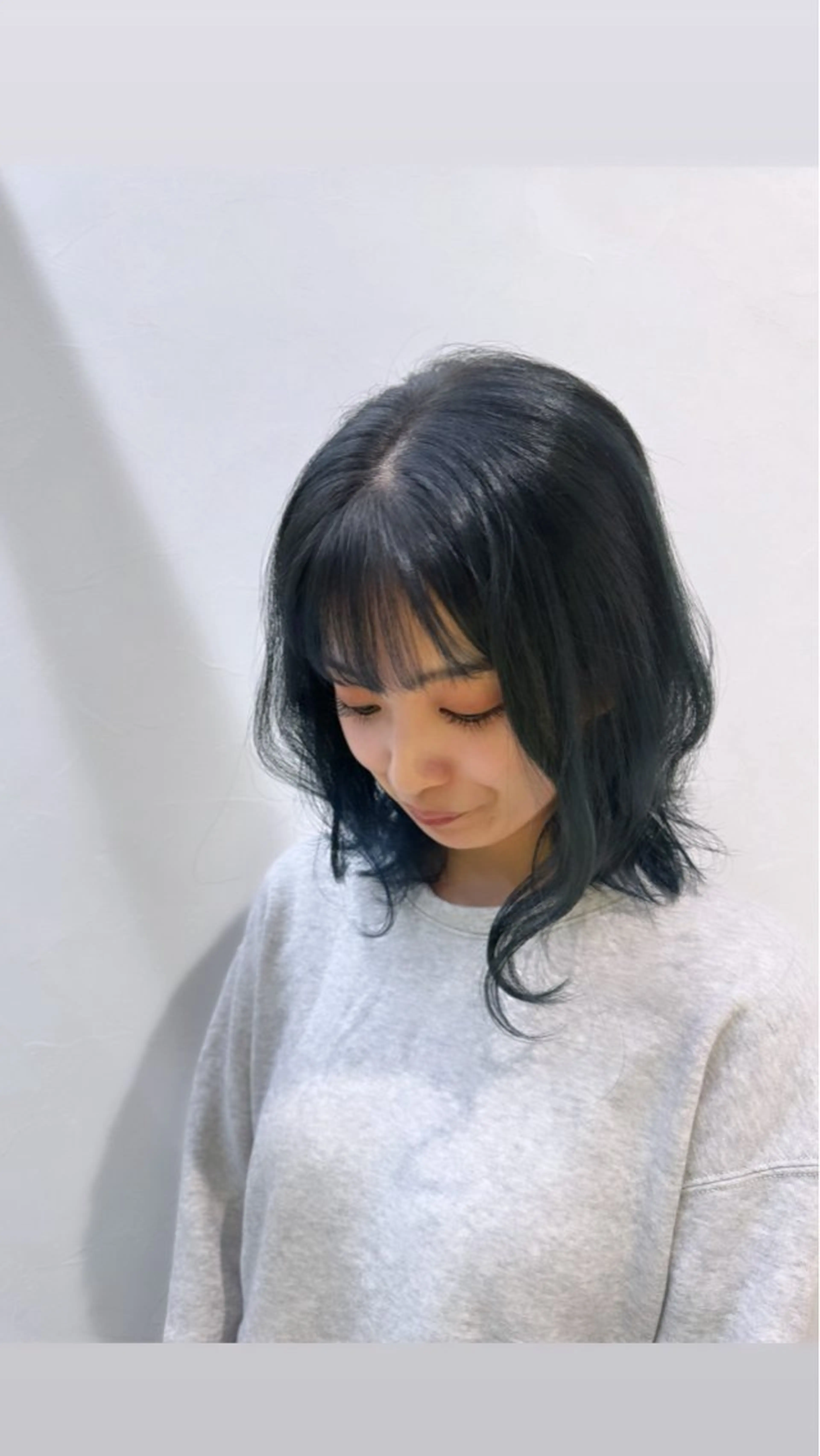 ミディアム くびれヘア 髪質改善 トリートメント 髪質改善×艶カラー Haruのヘアスタイル